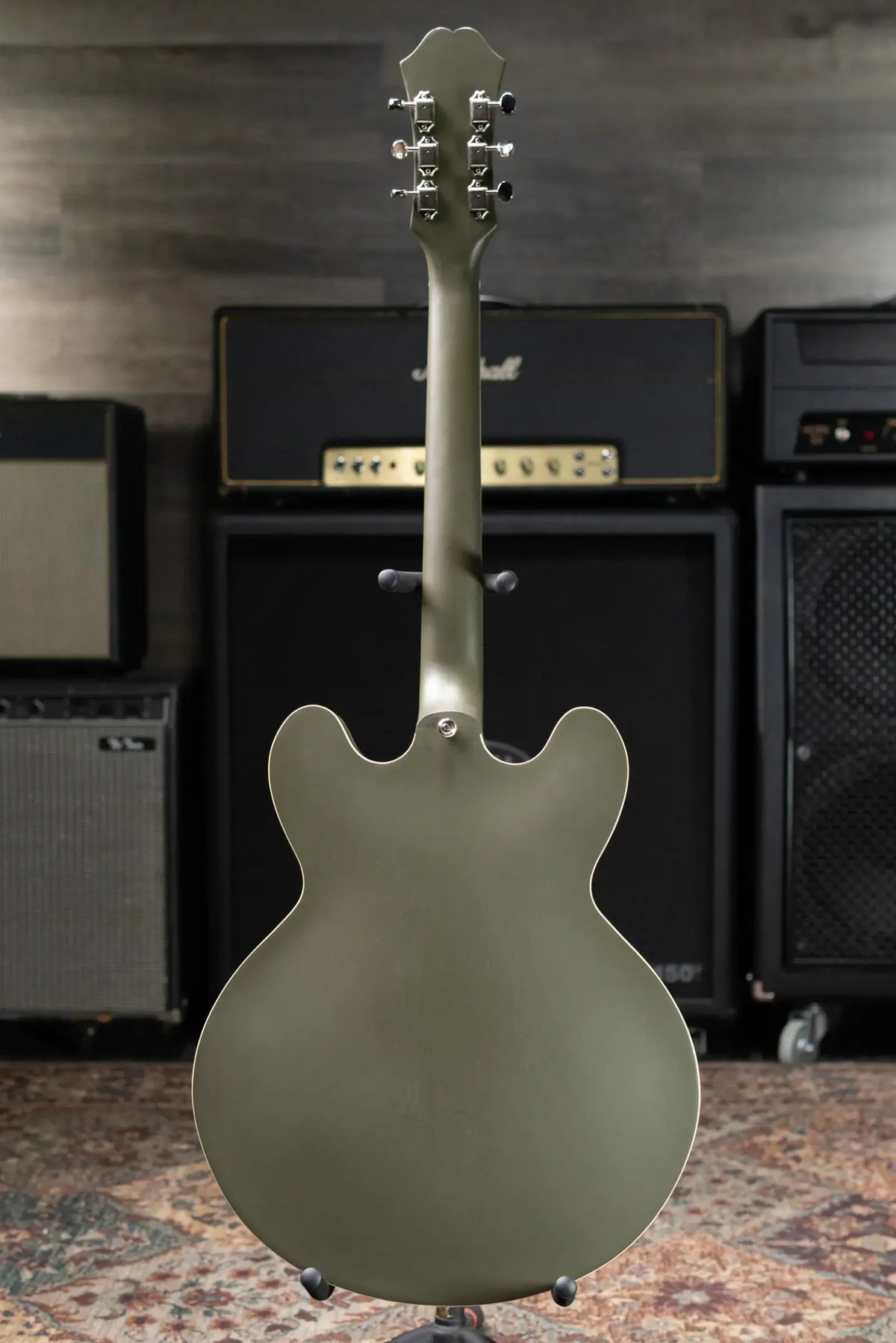 Epiphone Casino Worn Electric Guitar - Olive Drab with Gig Bag - Used