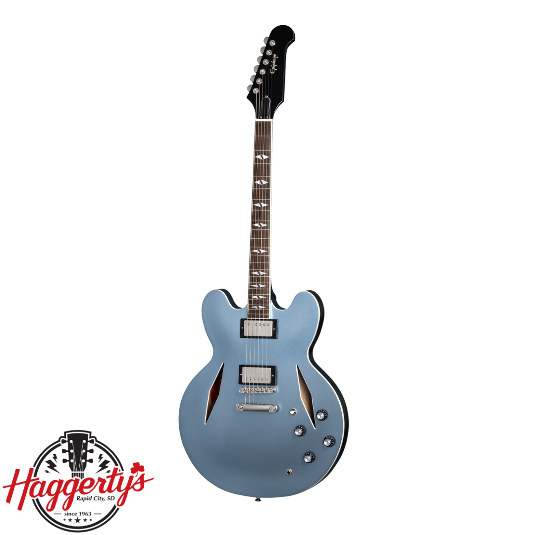Epiphone Dave Grohl DG-335 Semi-Hollow - Pelham Blue with Hardshell Case