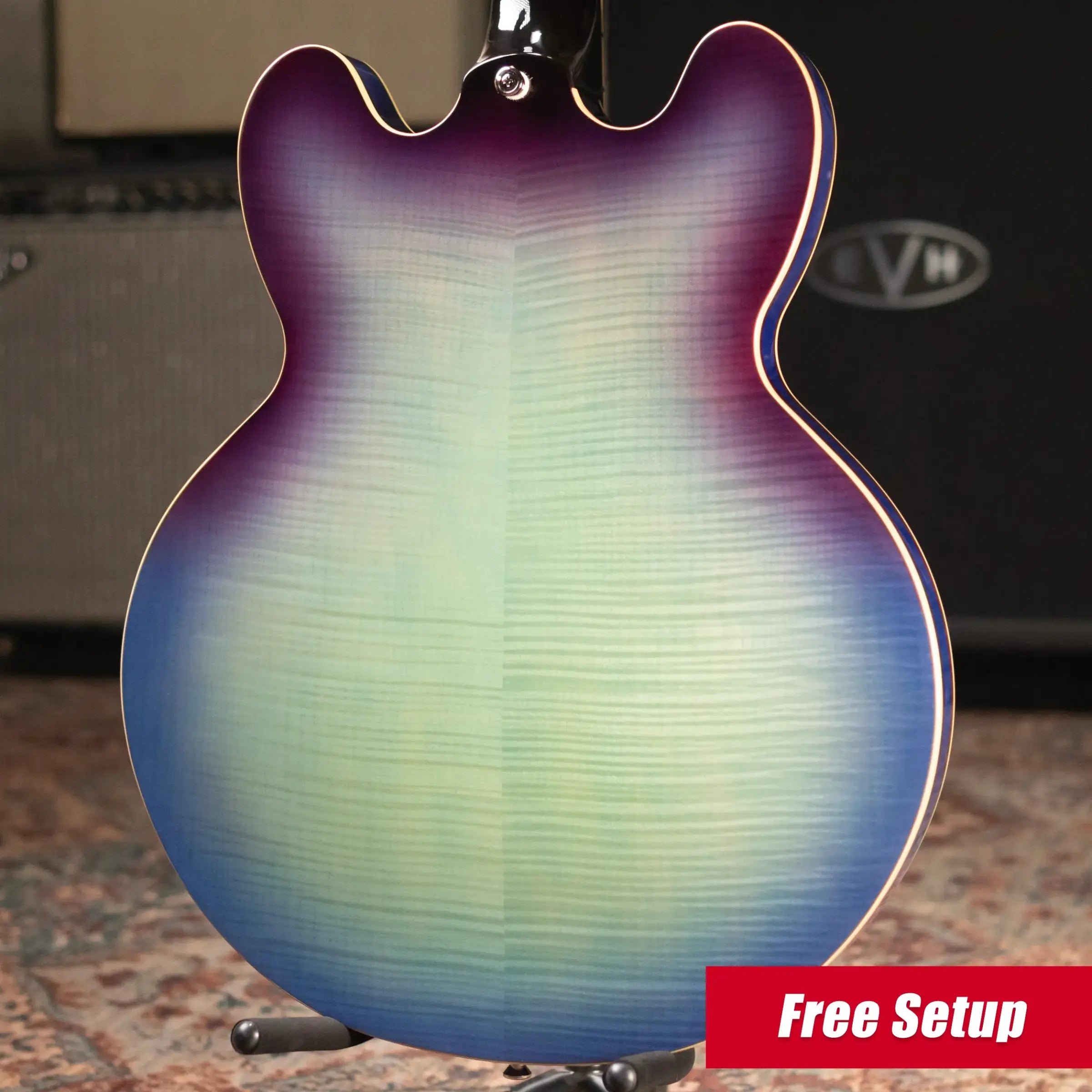 Epiphone ES-335 Figured Semi-Hollow Electric Guitar - Blueberry Burst