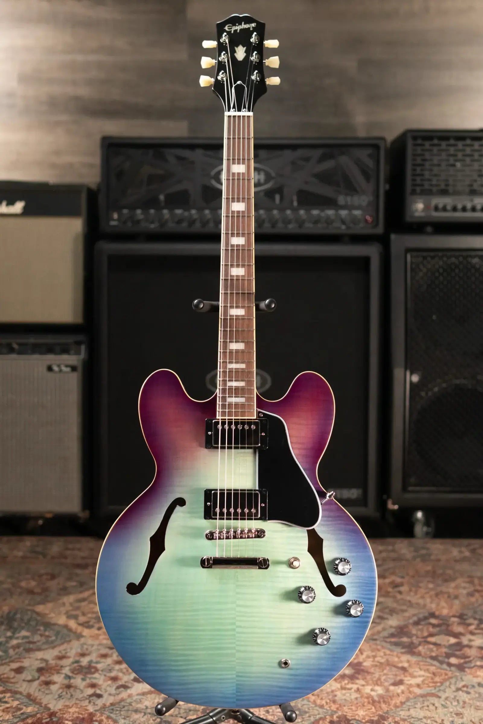 Epiphone ES-335 Figured Semi-Hollow Electric Guitar - Blueberry Burst
