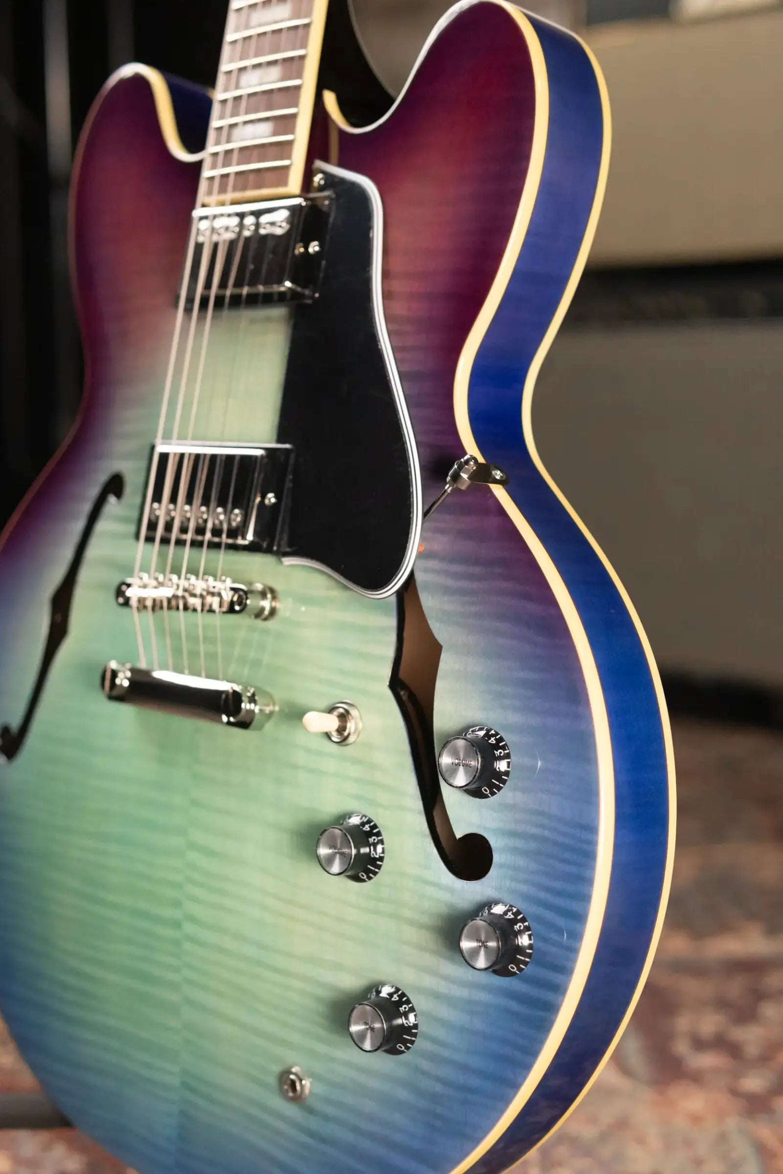 Epiphone ES-335 Figured Semi-Hollow Electric Guitar - Blueberry Burst