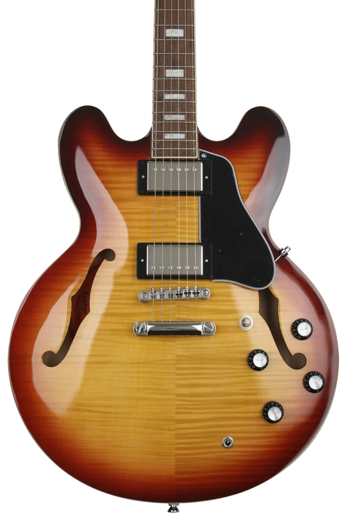 Epiphone ES-335 Figured Semi-Hollow Electric Guitar - Raspberry Tea Burst