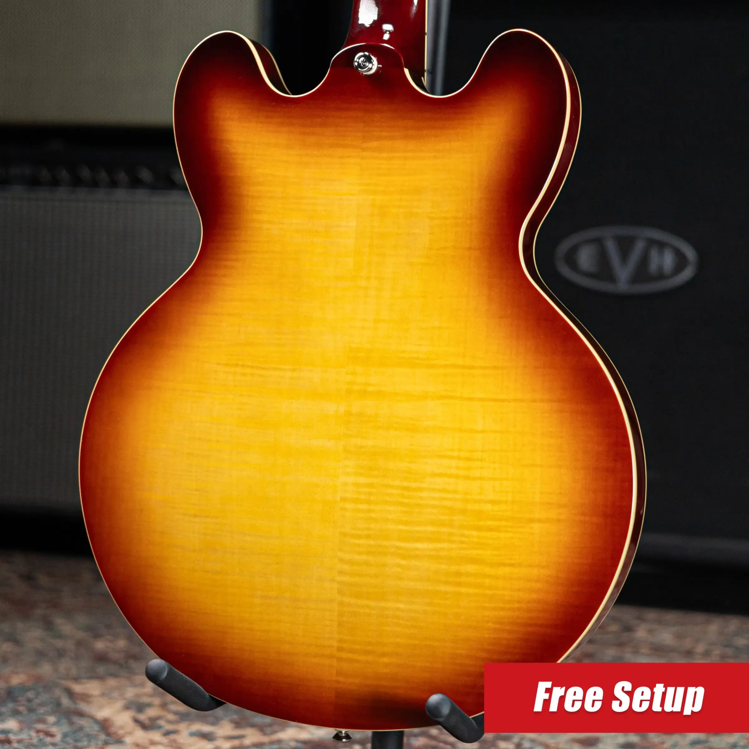 Epiphone ES-335 Figured Semi-Hollow Electric Guitar - Raspberry Tea Burst