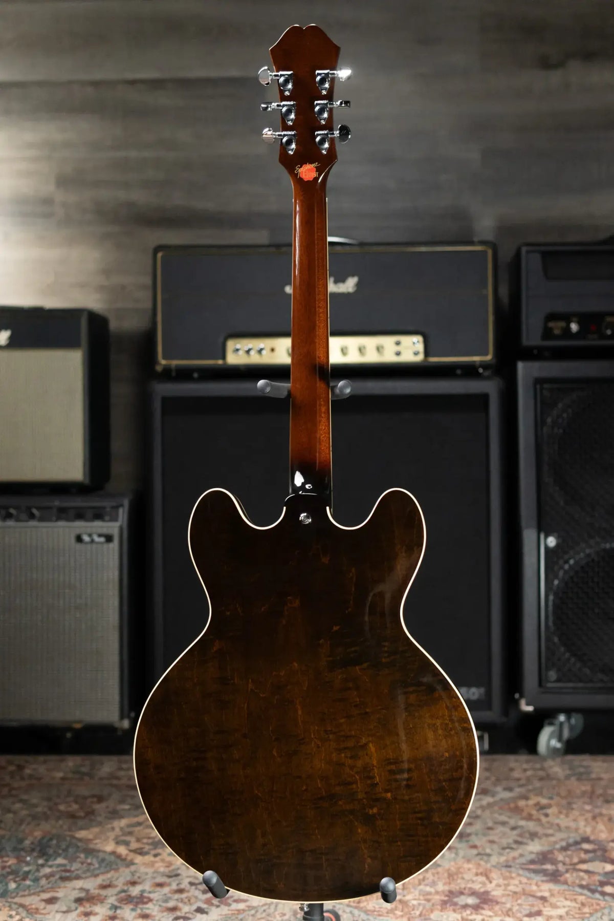 Epiphone Elitist 1965 Casino Hollow Body Electric Guitar - Vintage Sunburst with Hardshell Case - Used