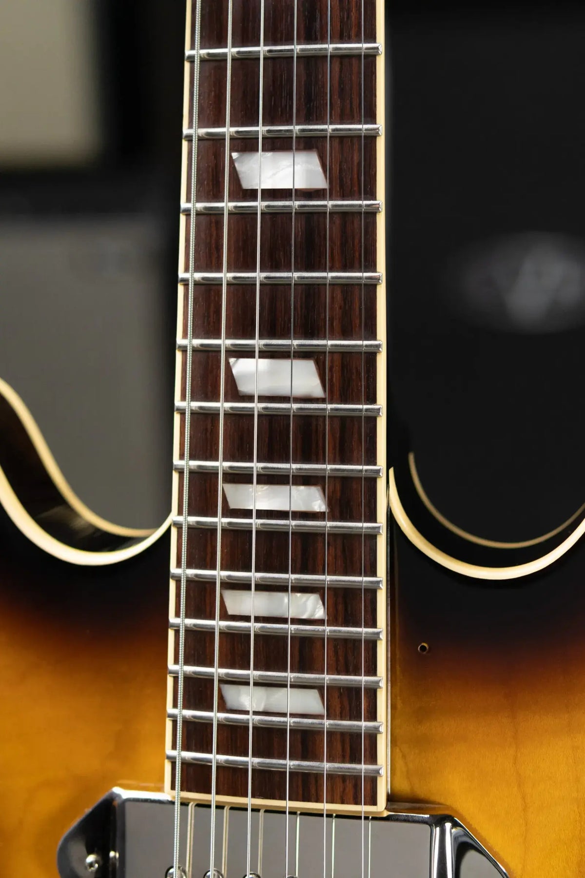 Epiphone Elitist 1965 Casino Hollow Body Electric Guitar - Vintage Sunburst with Hardshell Case - Used