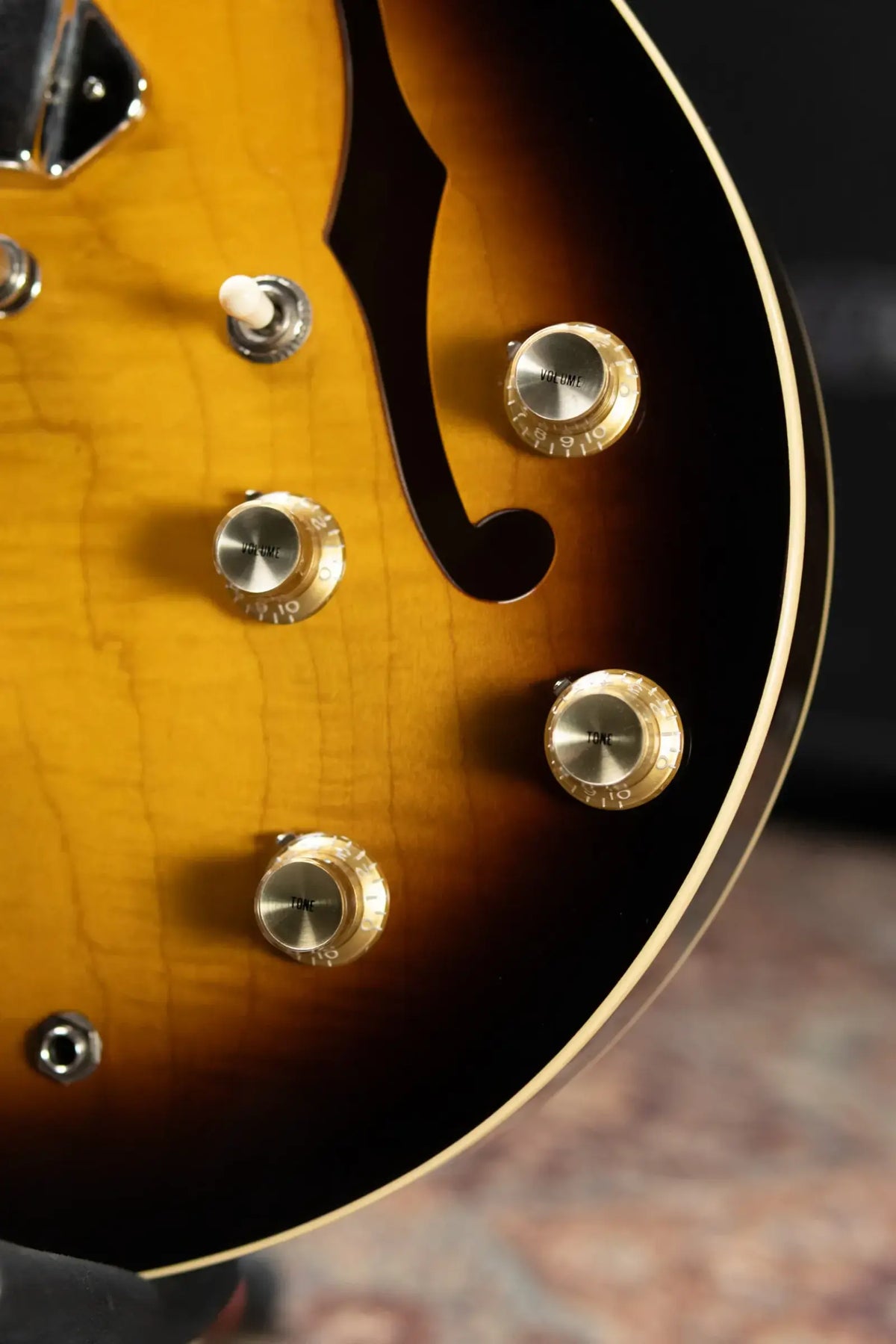 Epiphone Elitist 1965 Casino Hollow Body Electric Guitar - Vintage Sunburst with Hardshell Case - Used