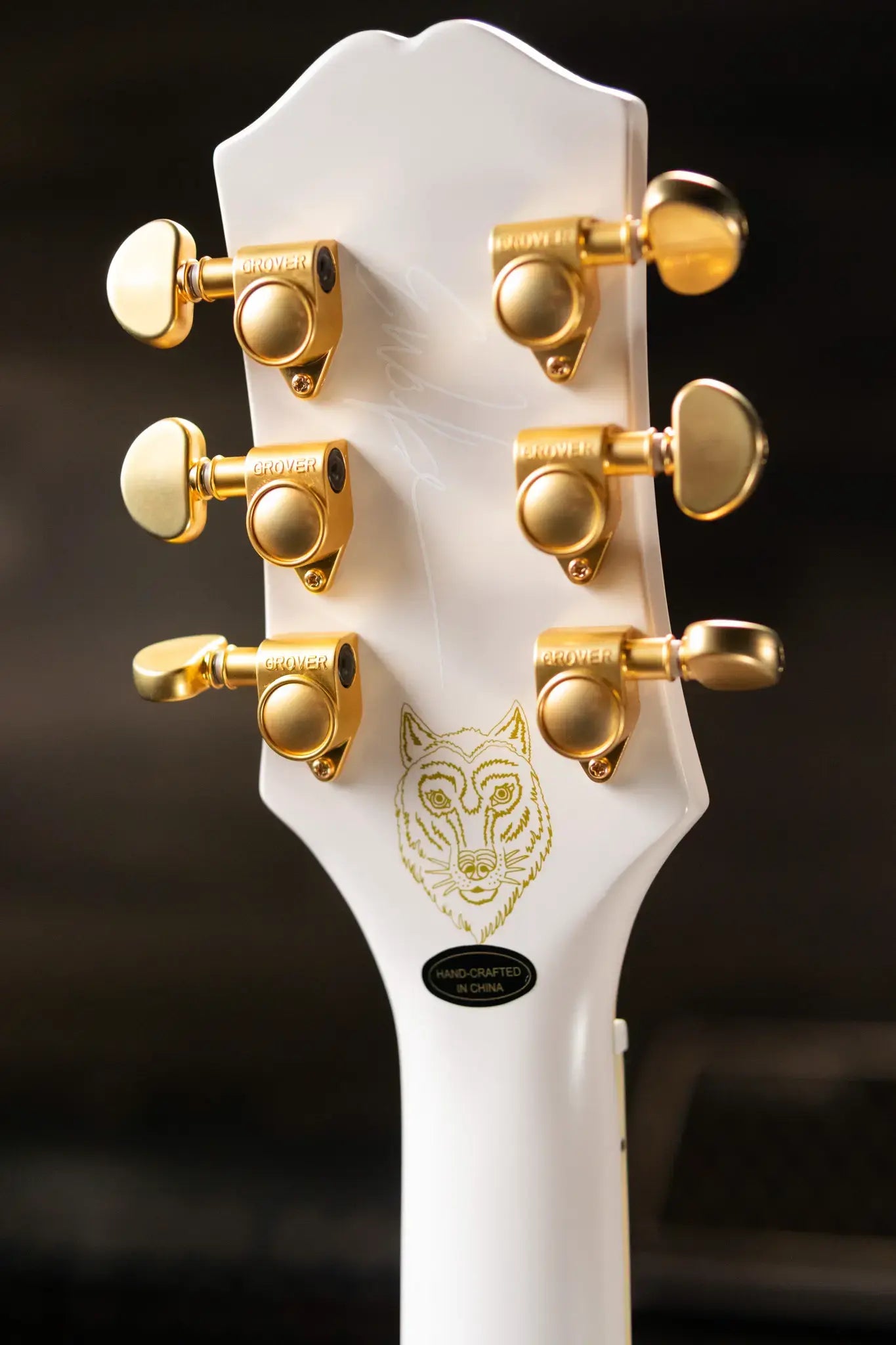 Epiphone Emily Wolfe "White Wolf" Sheraton - Aged Bone White with EpiLite Case