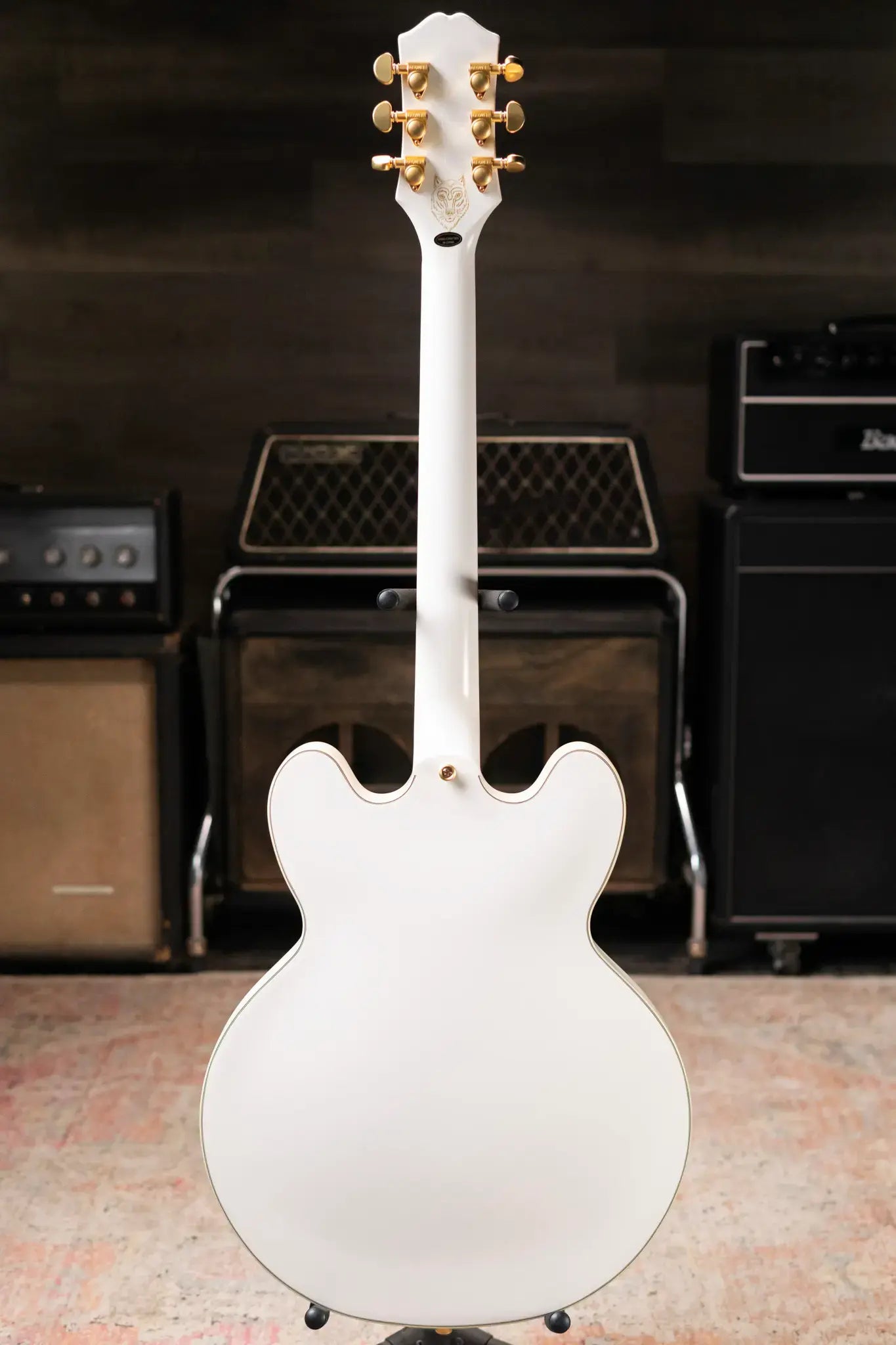Epiphone Emily Wolfe "White Wolf" Sheraton - Aged Bone White with EpiLite Case