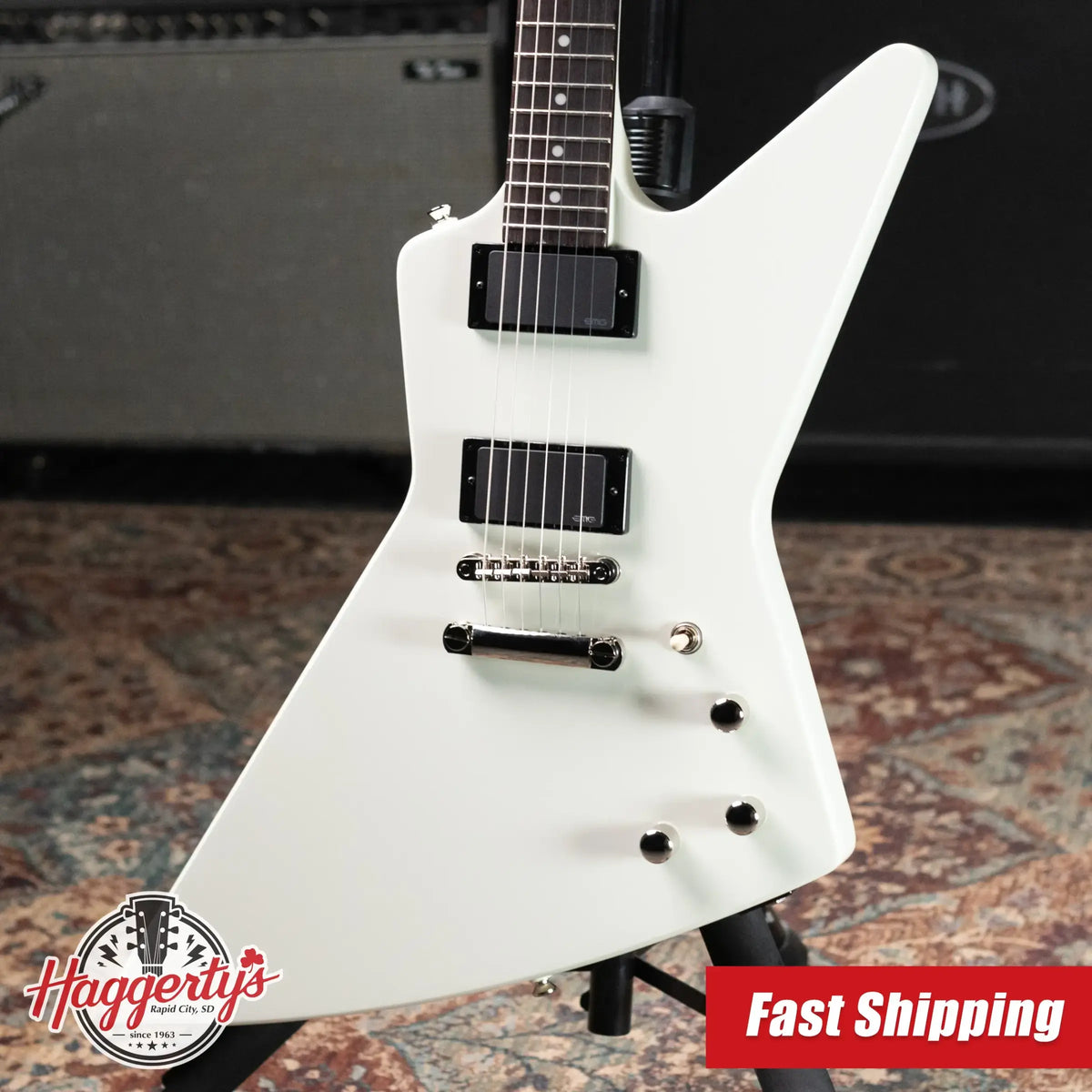 Epiphone Explorer '80s EMG Electric Guitar - Classic White