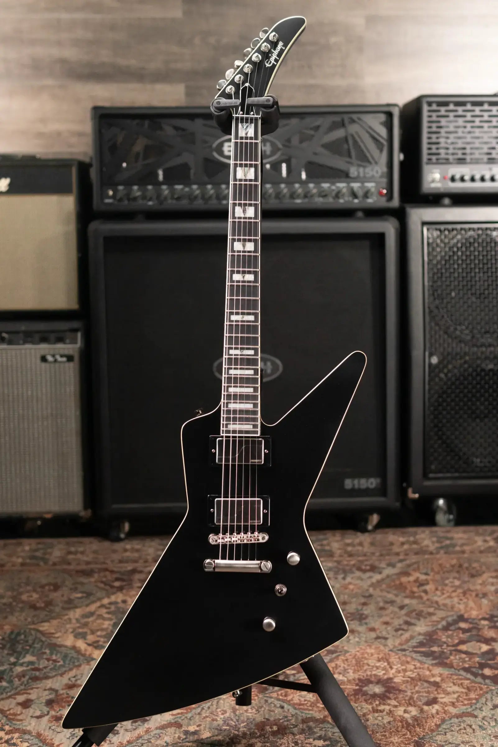 Epiphone Extura Prophecy Electric Guitar - Aged Jet Black Metallic with Gig Bag