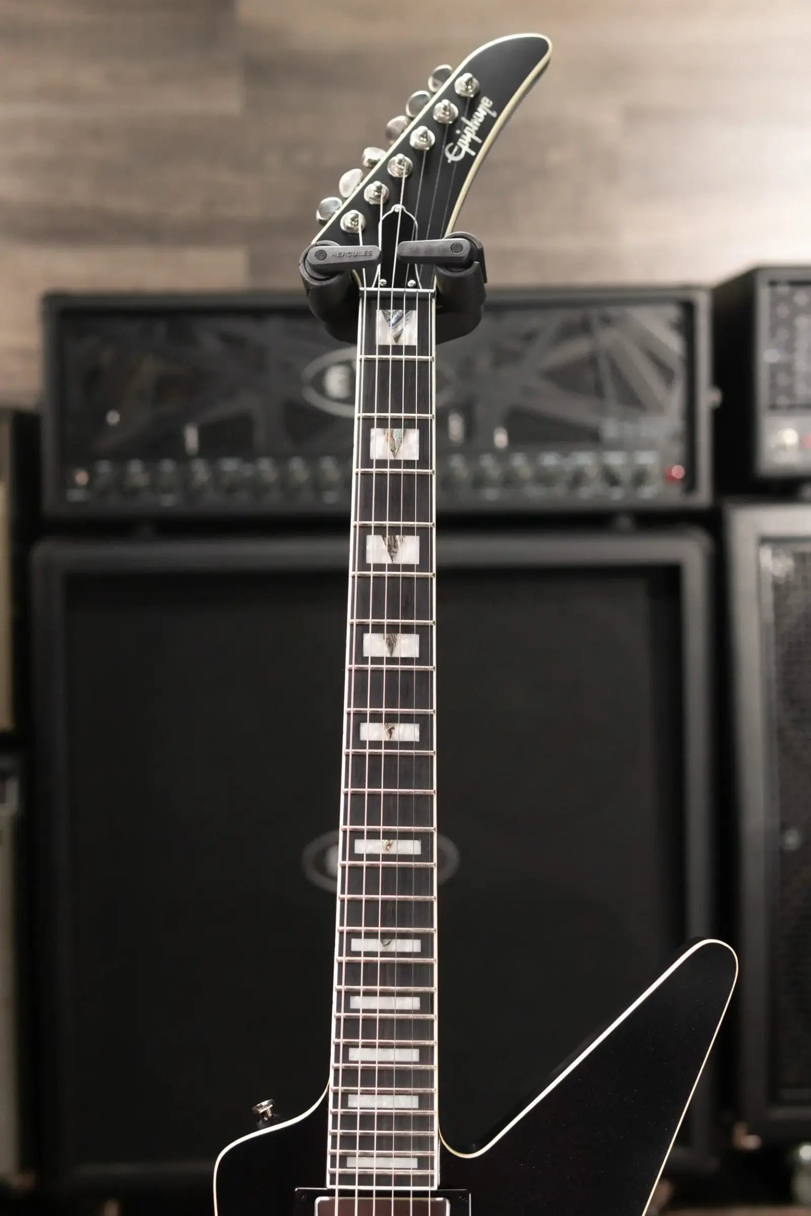 Epiphone Extura Prophecy Electric Guitar - Aged Jet Black Metallic with Gig Bag