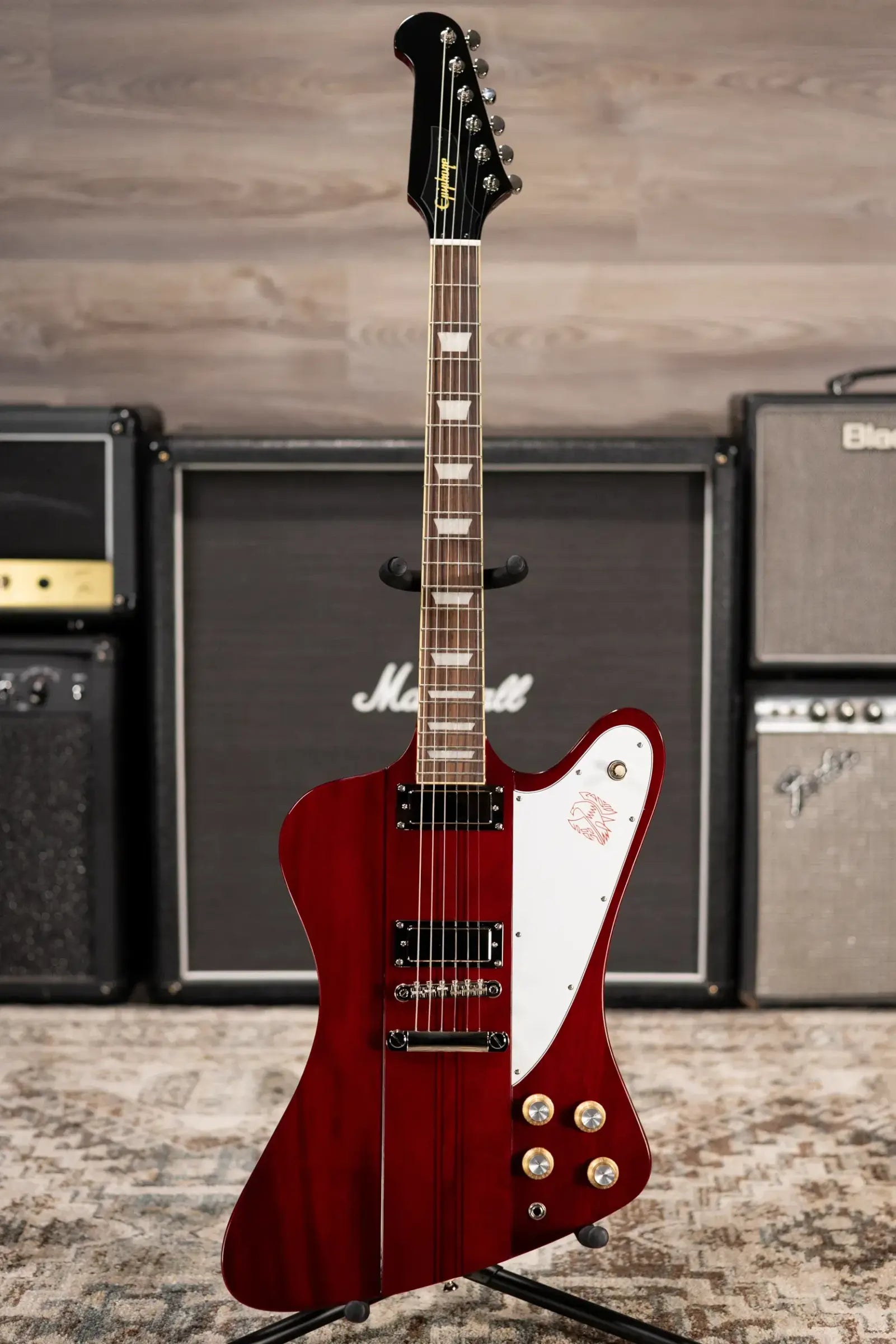 Epiphone Firebird Electric Guitar - Wine Red with Gig Bag