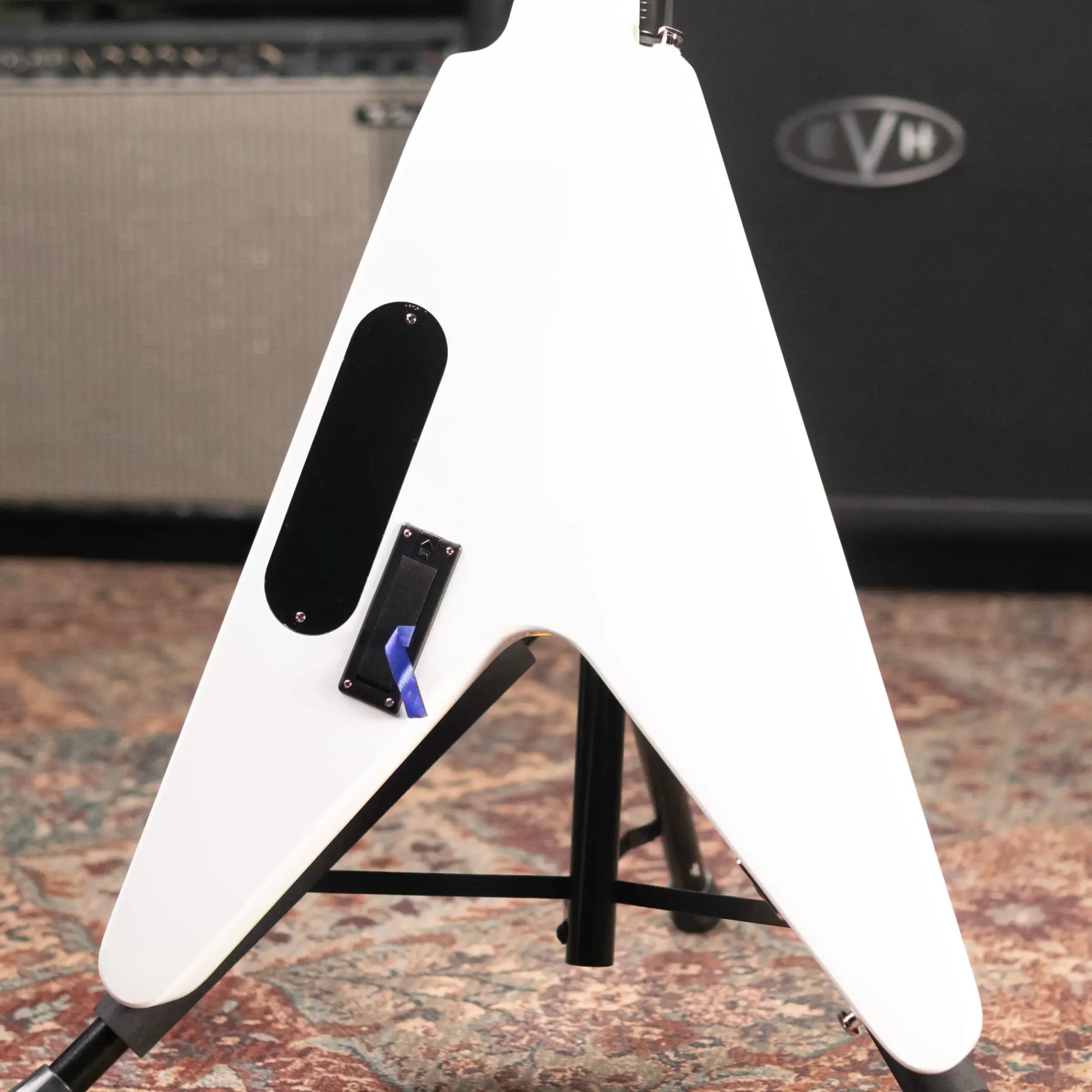 Epiphone Flying V Prophecy Electric Guitar - Aged White Tiger Burst with Gig Bag