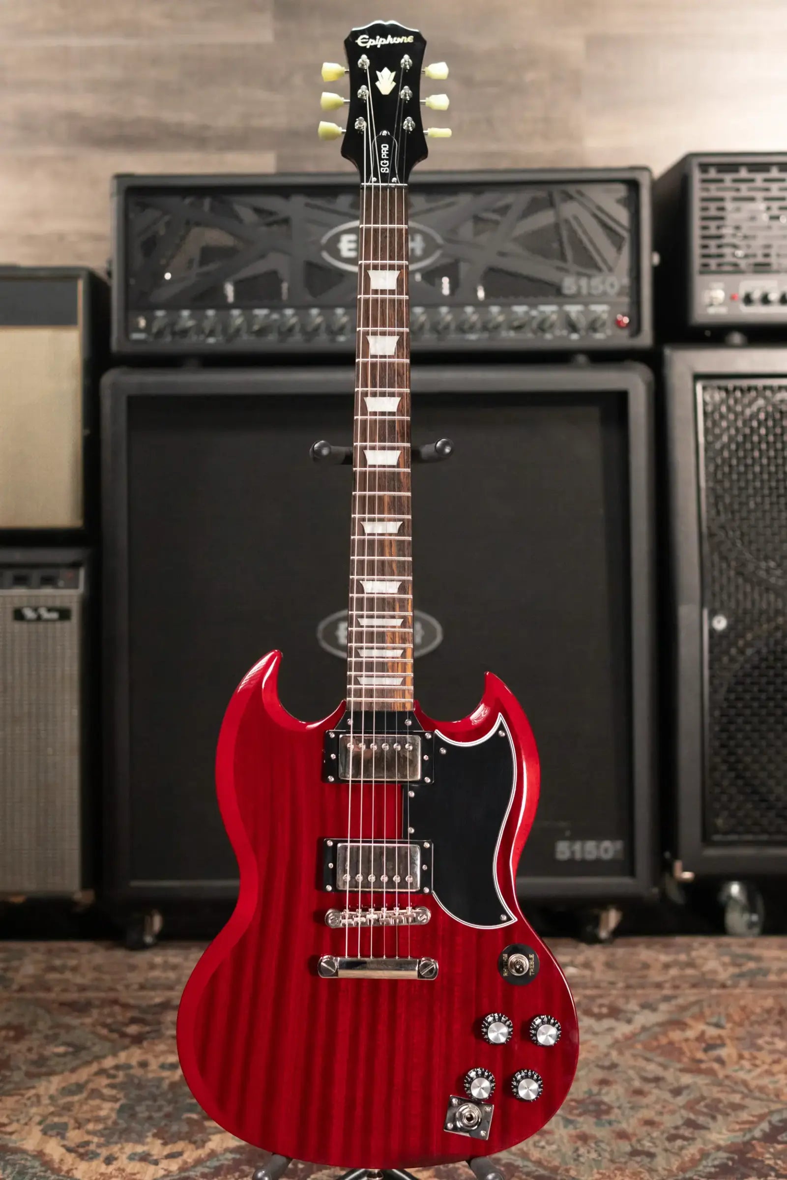 Epiphone G-400 SG Pro Electric Guitar - Vintage Cherry with Hardshell Case - Used