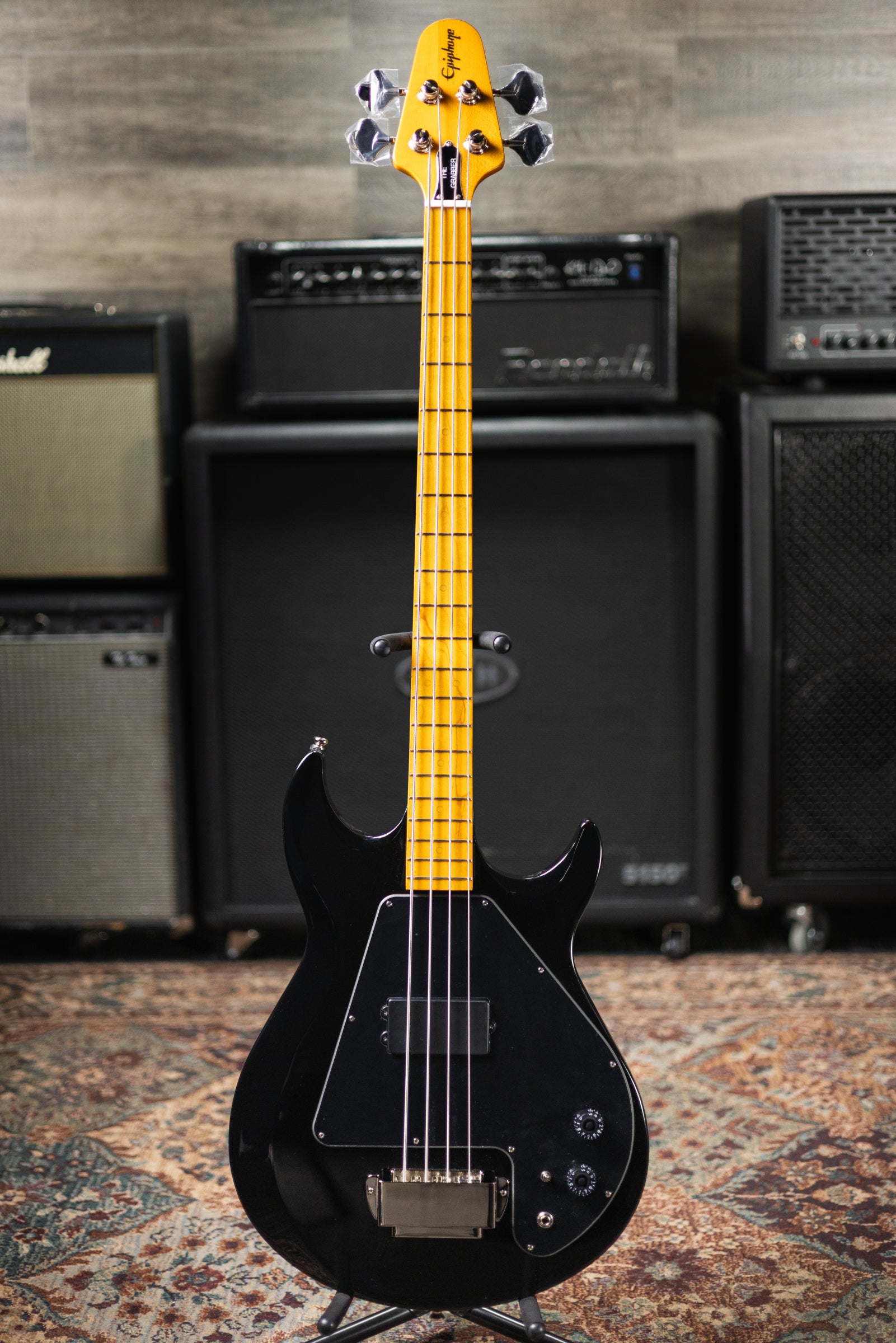 Epiphone Grabber Bass - Ebony with Gig Bag
