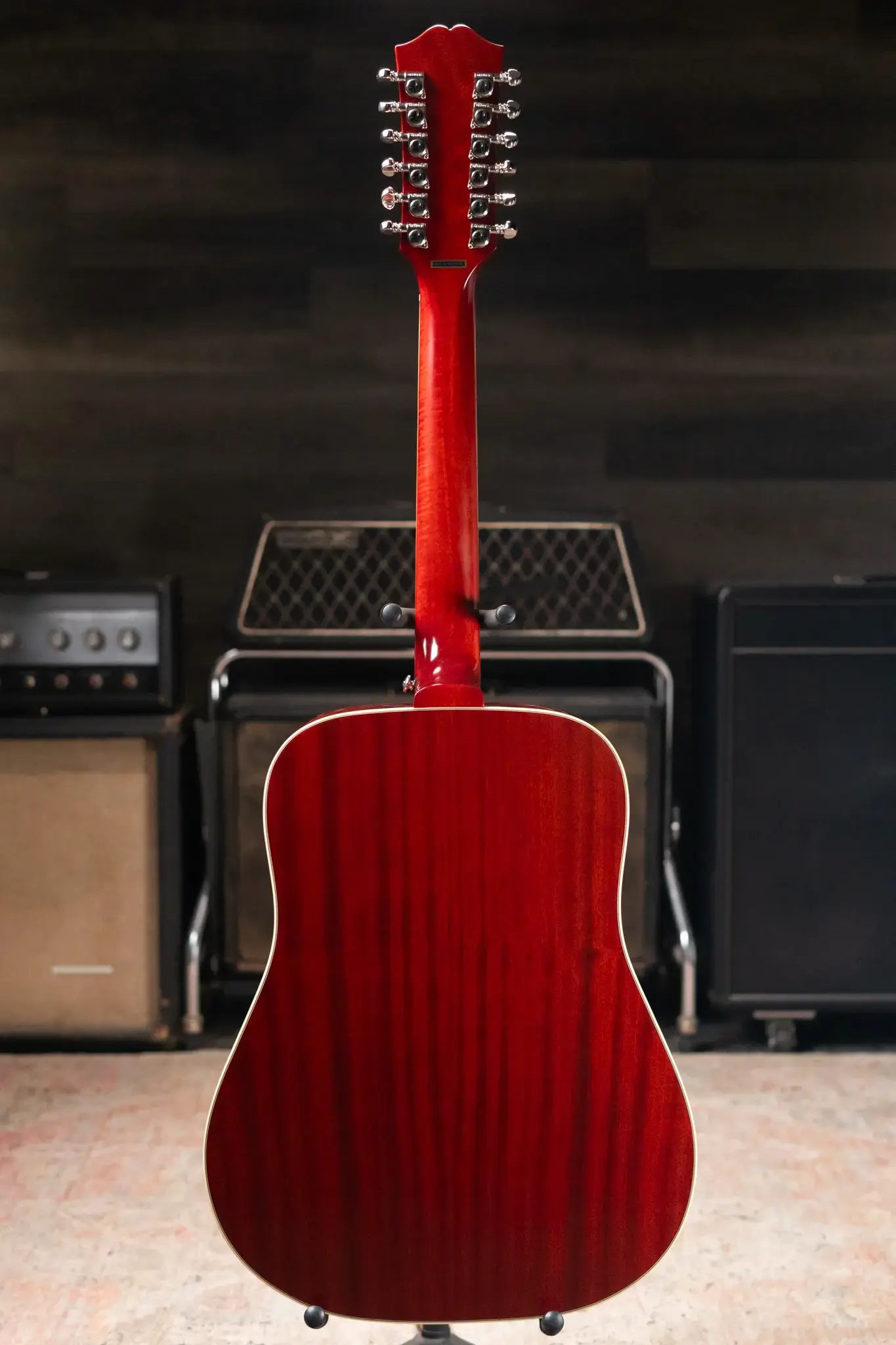 Epiphone Hummingbird 12-String All Solid Acoustic/Electric Guitar - Aged Cherry Sunburst Gloss