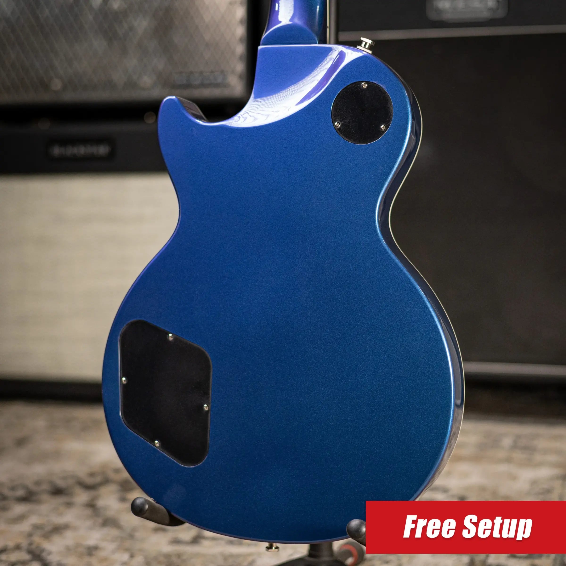 Epiphone Inspired By Gibson Futura Les Paul Custom Electric Guitar - Twilight Shift with Gig Bag