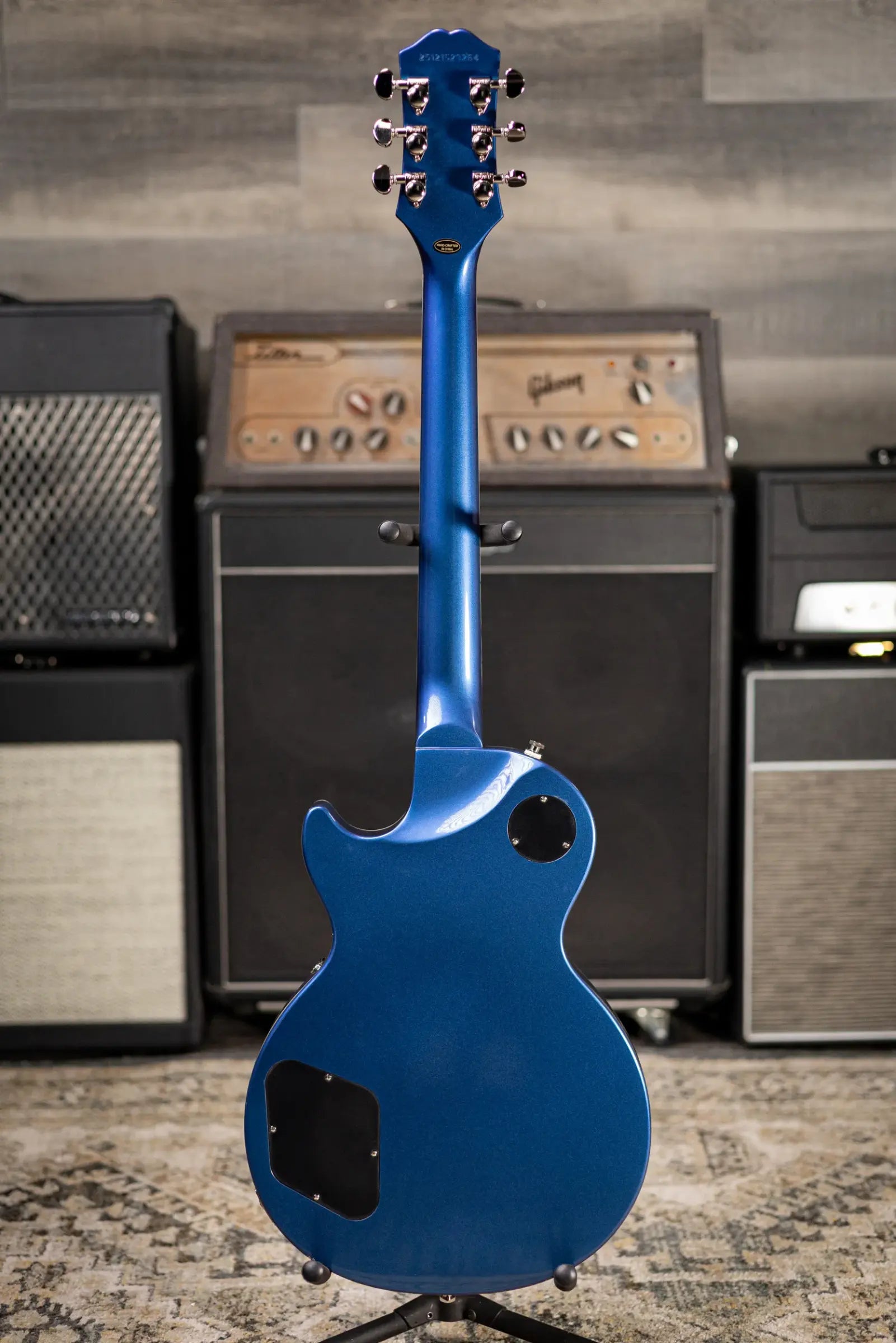 Epiphone Inspired By Gibson Futura Les Paul Custom Electric Guitar - Twilight Shift with Gig Bag
