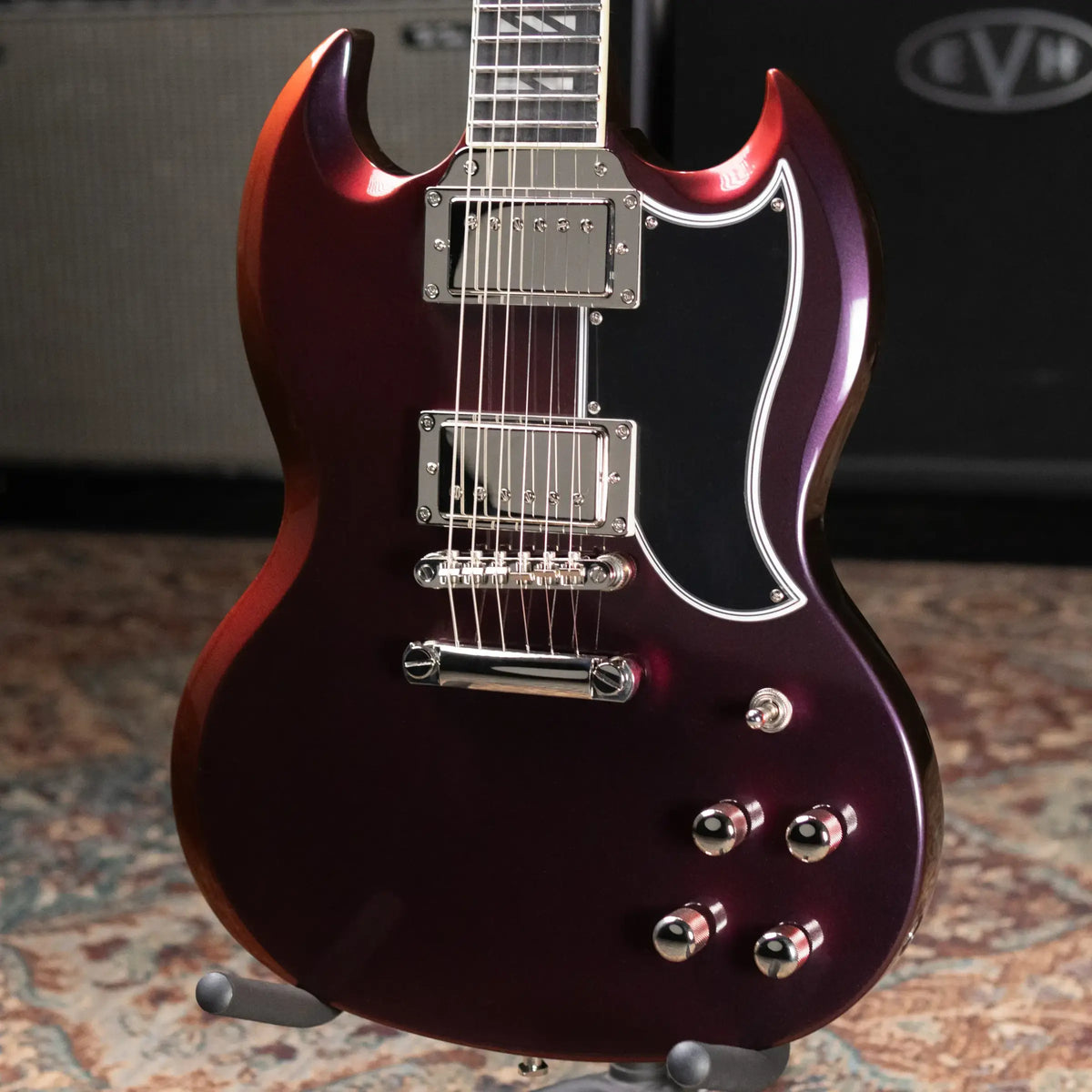Epiphone Inspired By Gibson Futura SG Custom Electric Guitar - Midnight Ember Shift with Gig Bag