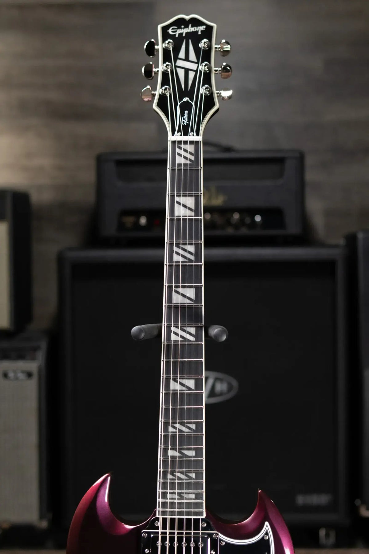 Epiphone Inspired By Gibson Futura SG Custom Electric Guitar - Midnight Ember Shift with Gig Bag
