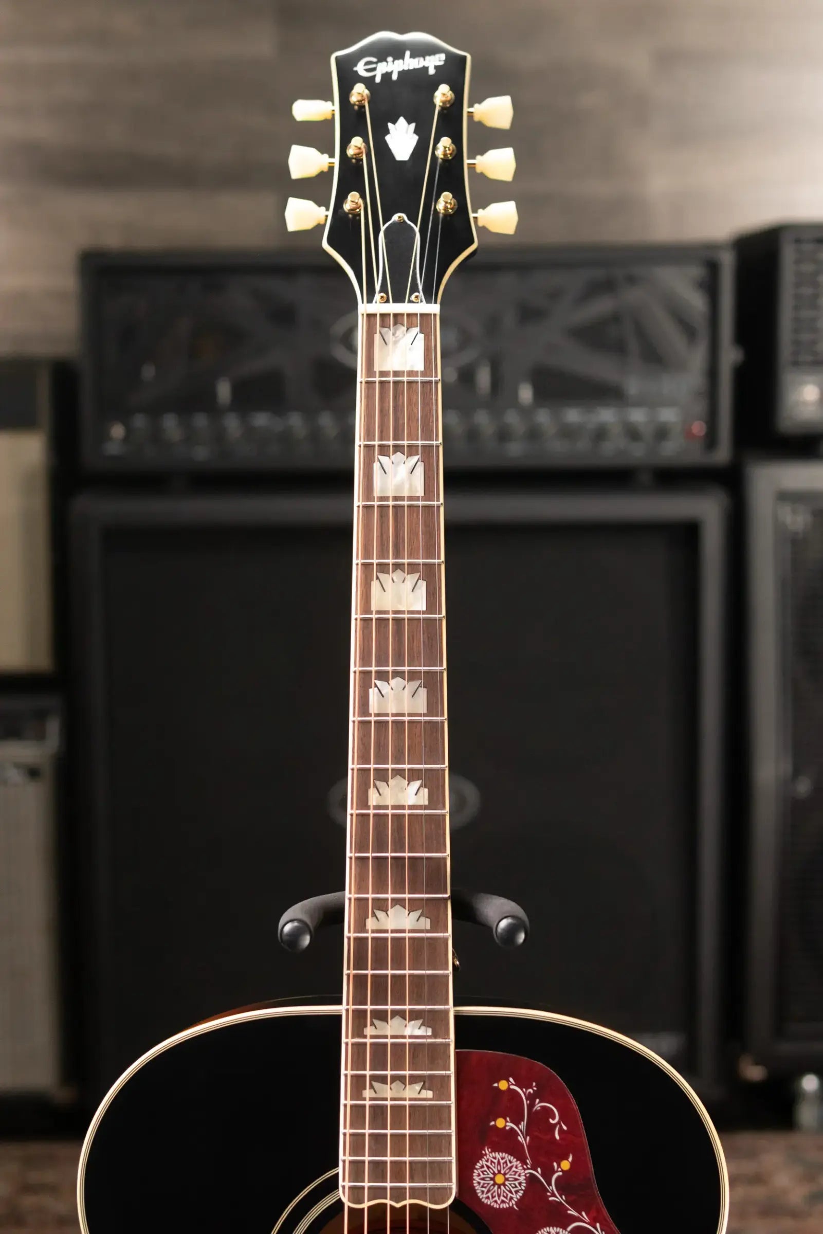 Epiphone J-200 Acoustic/Electric Guitar -  Aged Vintage Sunburst Gloss