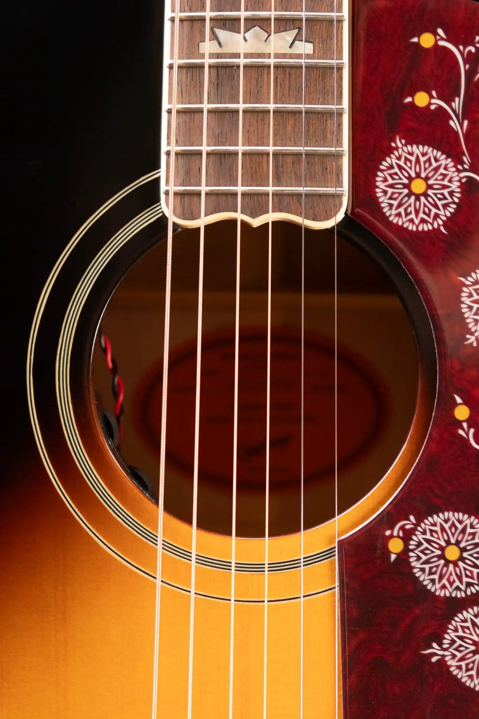 Epiphone J-200 Acoustic/Electric Guitar - Aged Vintage Sunburst Gloss