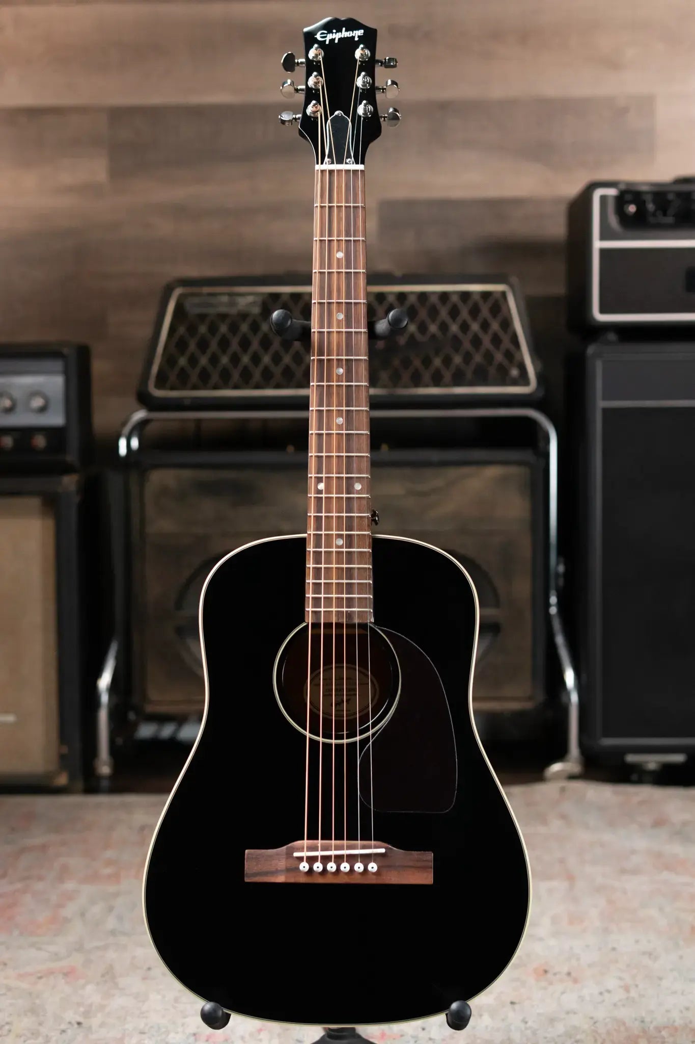 Epiphone J-45 Express Acoustic - Ebony with Gig Bag