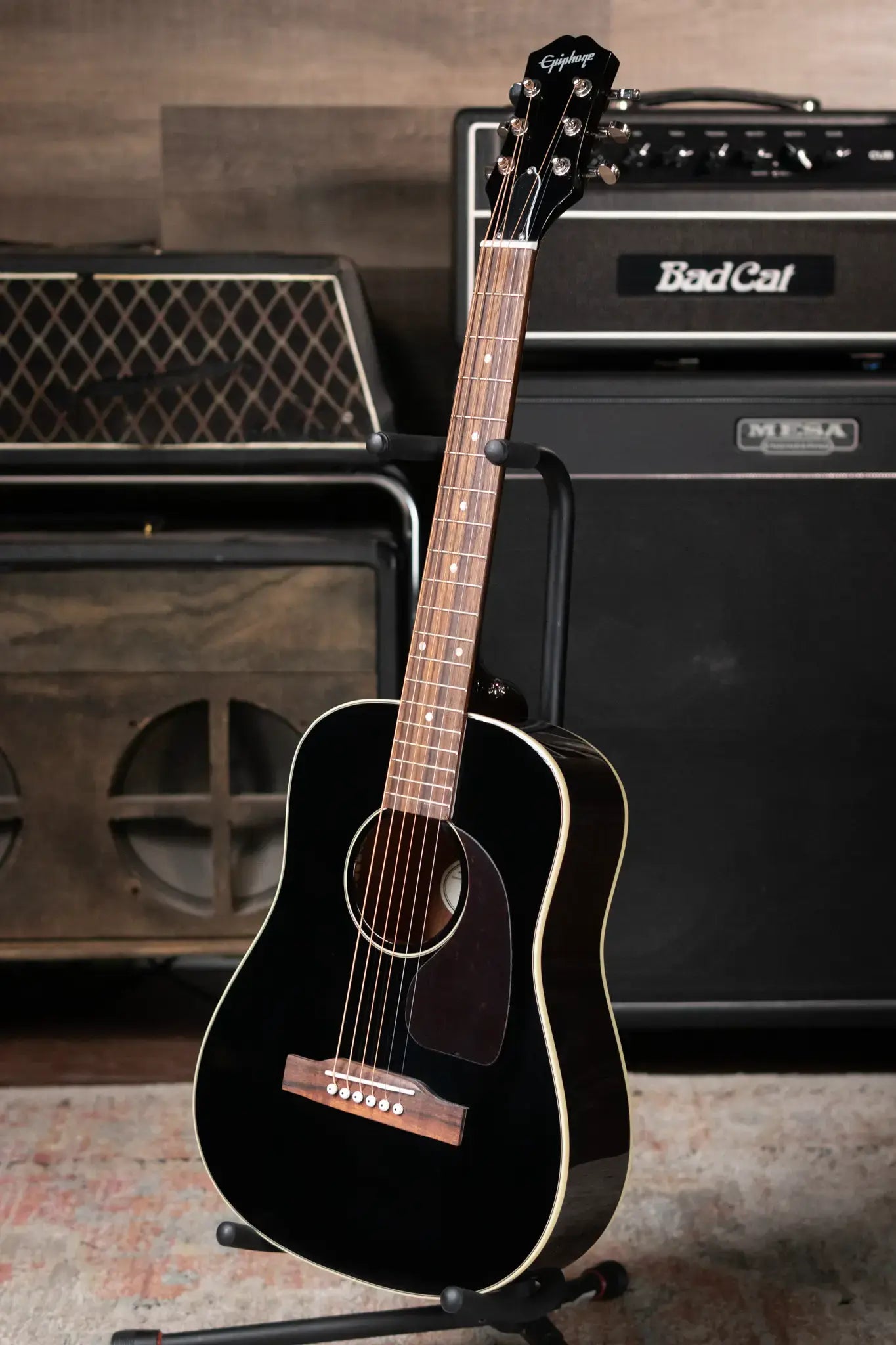 Epiphone J-45 Express Acoustic - Ebony with Gig Bag