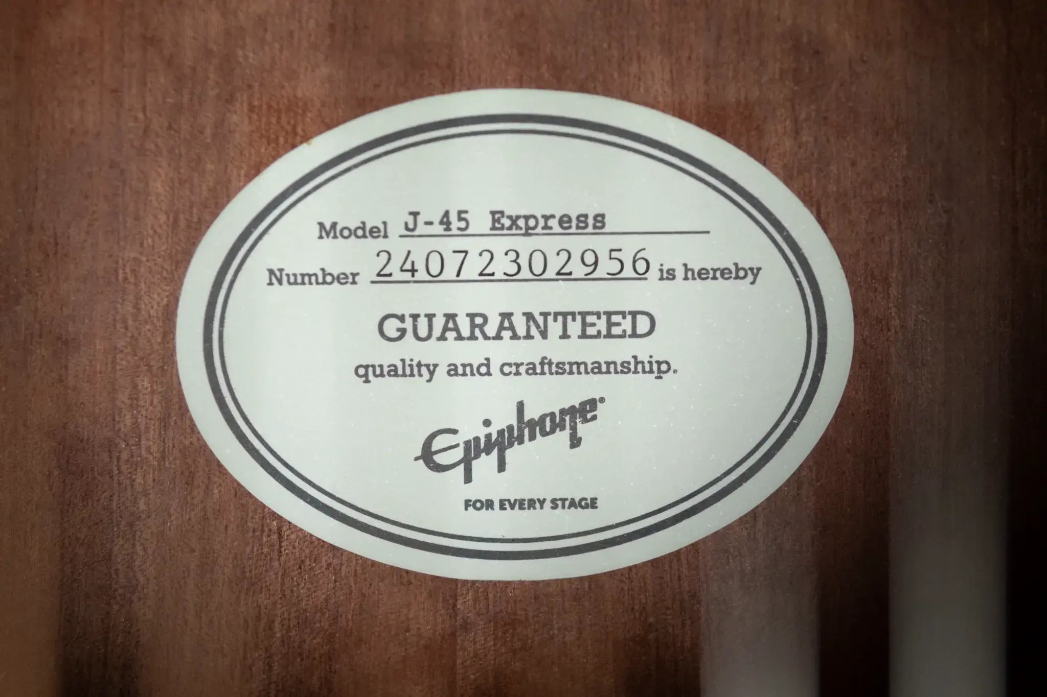 Epiphone J-45 Express Acoustic - Ebony with Gig Bag