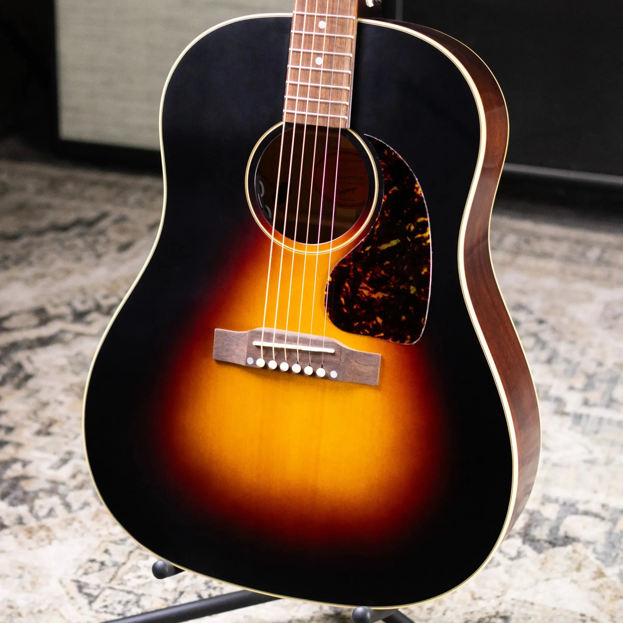 Epiphone J-45 Standard Acoustic/Electric Guitar - Triburst with Gig Bag
