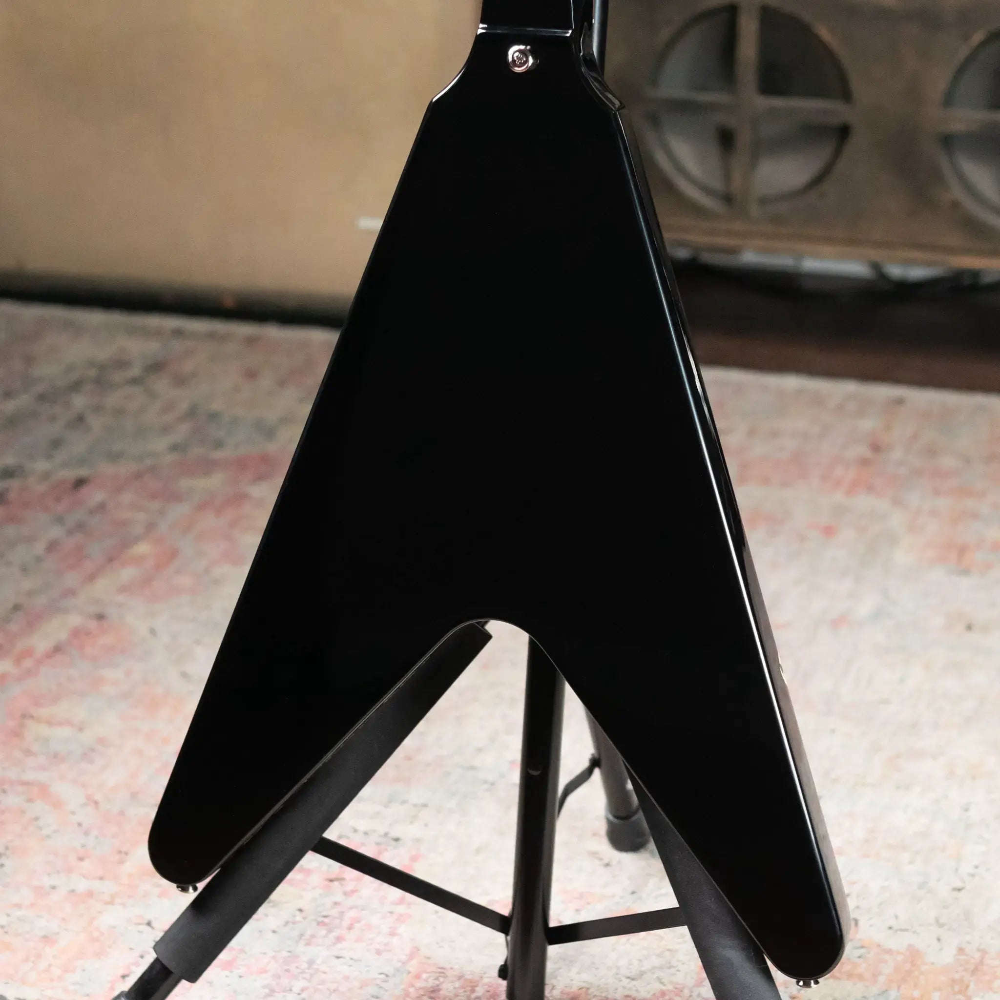 Epiphone Jimi Hendrix "Love Drops" Flying V Electric Guitar - Ebony with Hard Case