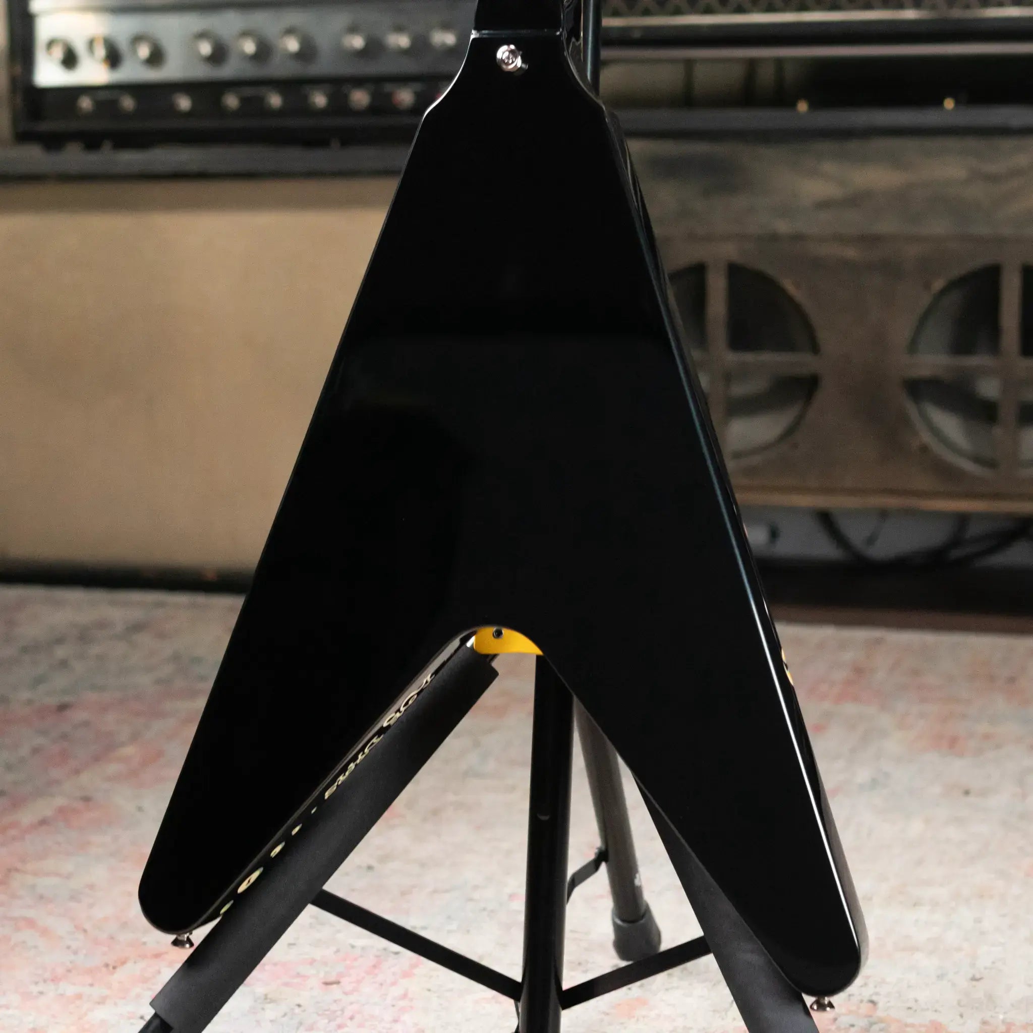 Epiphone Jimi Hendrix "Love Drops" Flying V Electric Guitar - Ebony with Hard Case