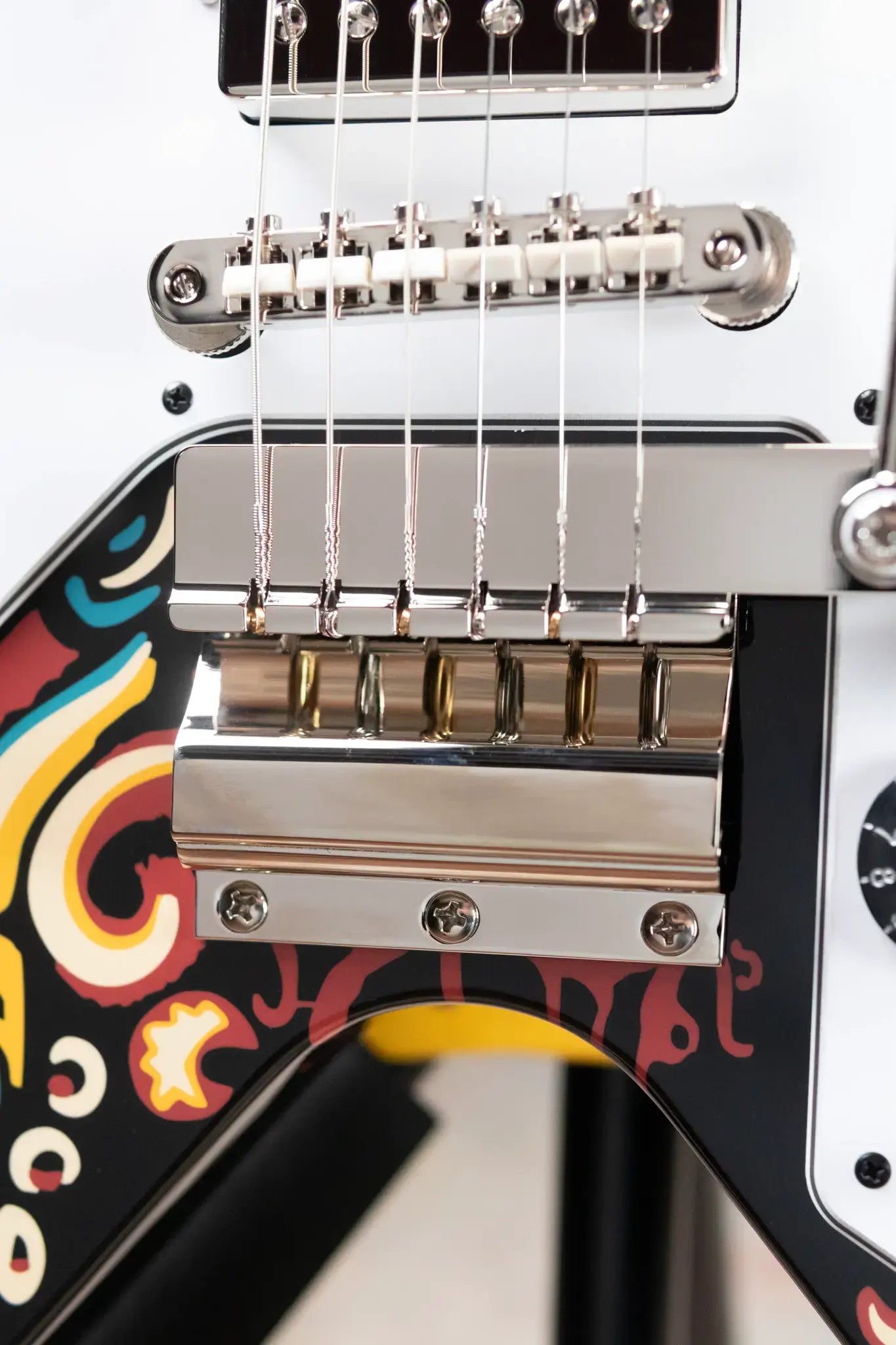 Epiphone Jimi Hendrix "Love Drops" Flying V Electric Guitar - Ebony with Hard Case