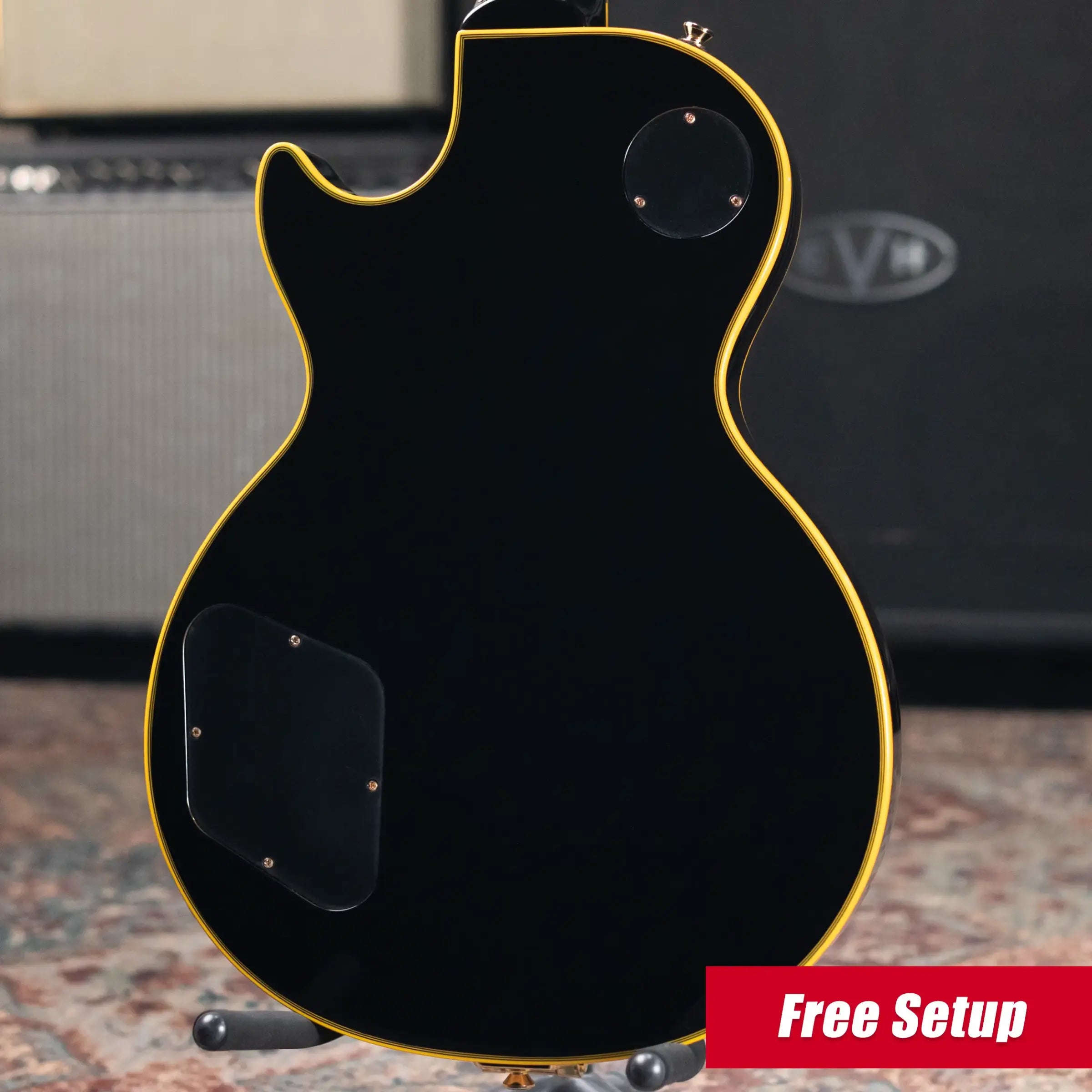 Epiphone Joe Bonamassa 1959 Les Paul Custom Electric Guitar - Antique Ebony with Hardshell Case