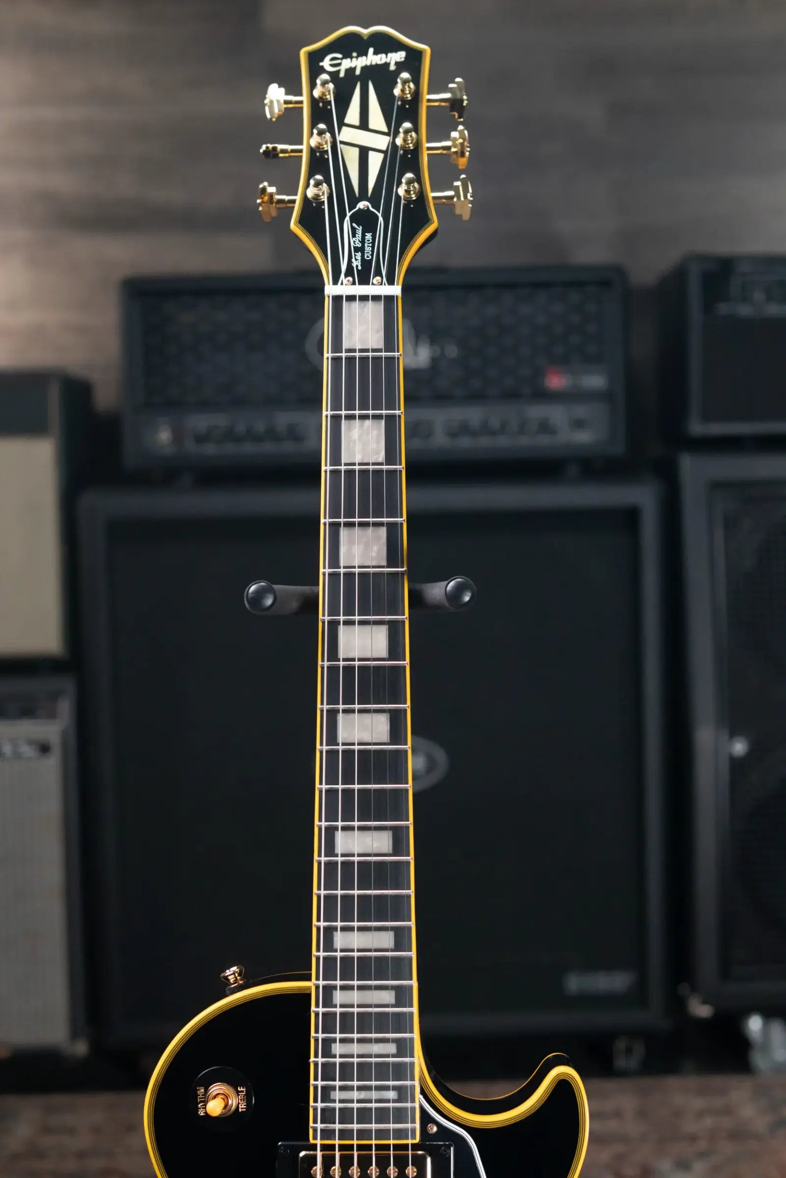 Epiphone Joe Bonamassa 1959 Les Paul Custom Electric Guitar - Antique Ebony with Hardshell Case