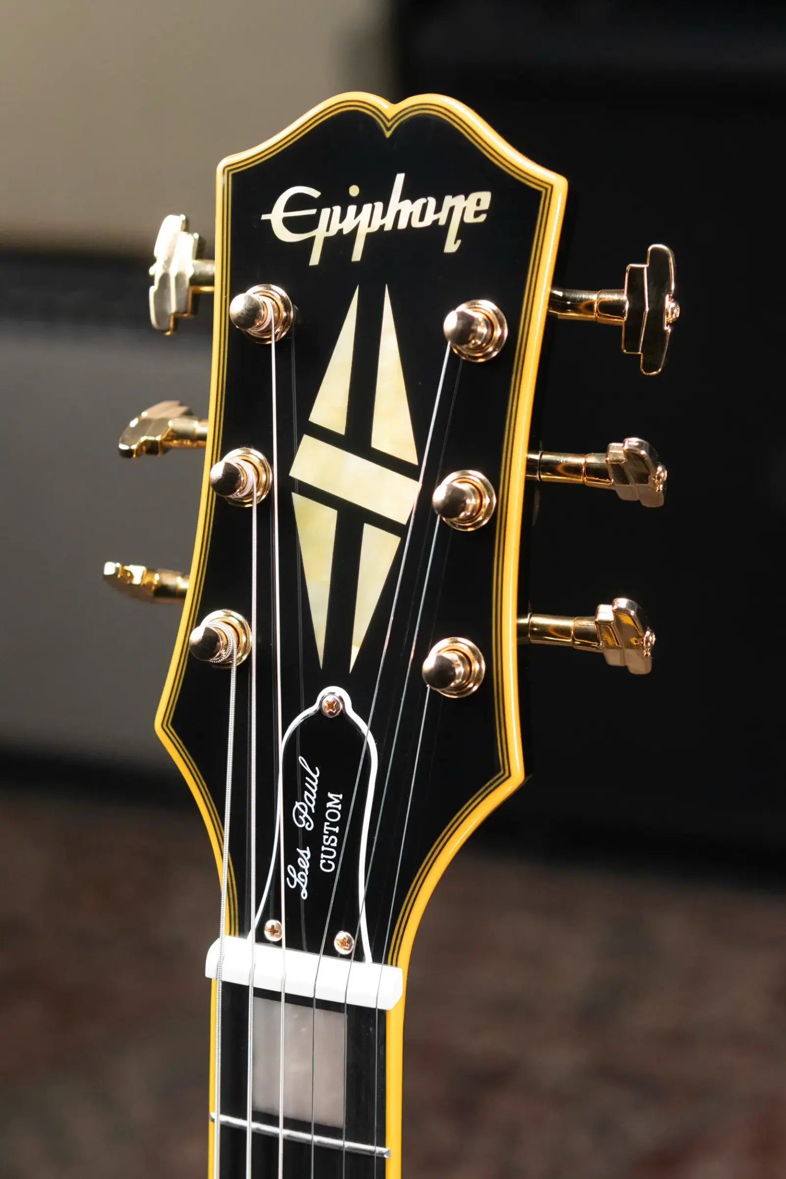 Epiphone Joe Bonamassa 1959 Les Paul Custom Electric Guitar - Antique Ebony with Hardshell Case