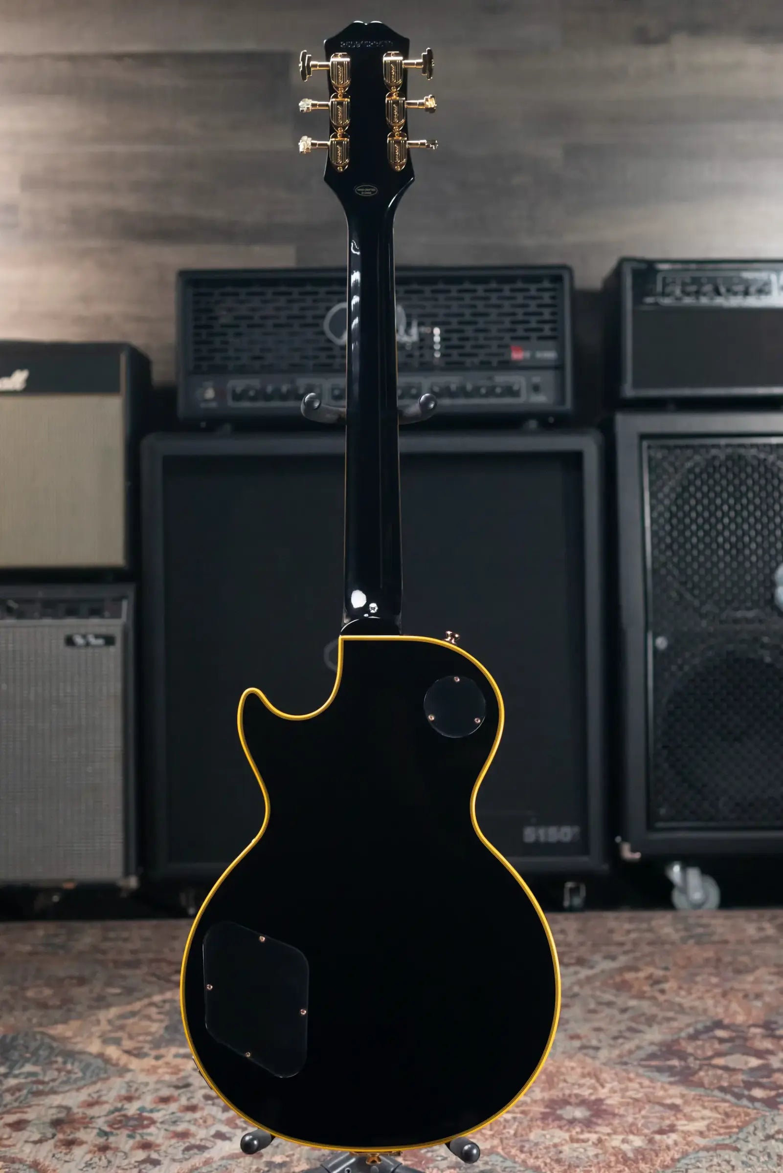 Epiphone Joe Bonamassa 1959 Les Paul Custom Electric Guitar - Antique Ebony with Hardshell Case