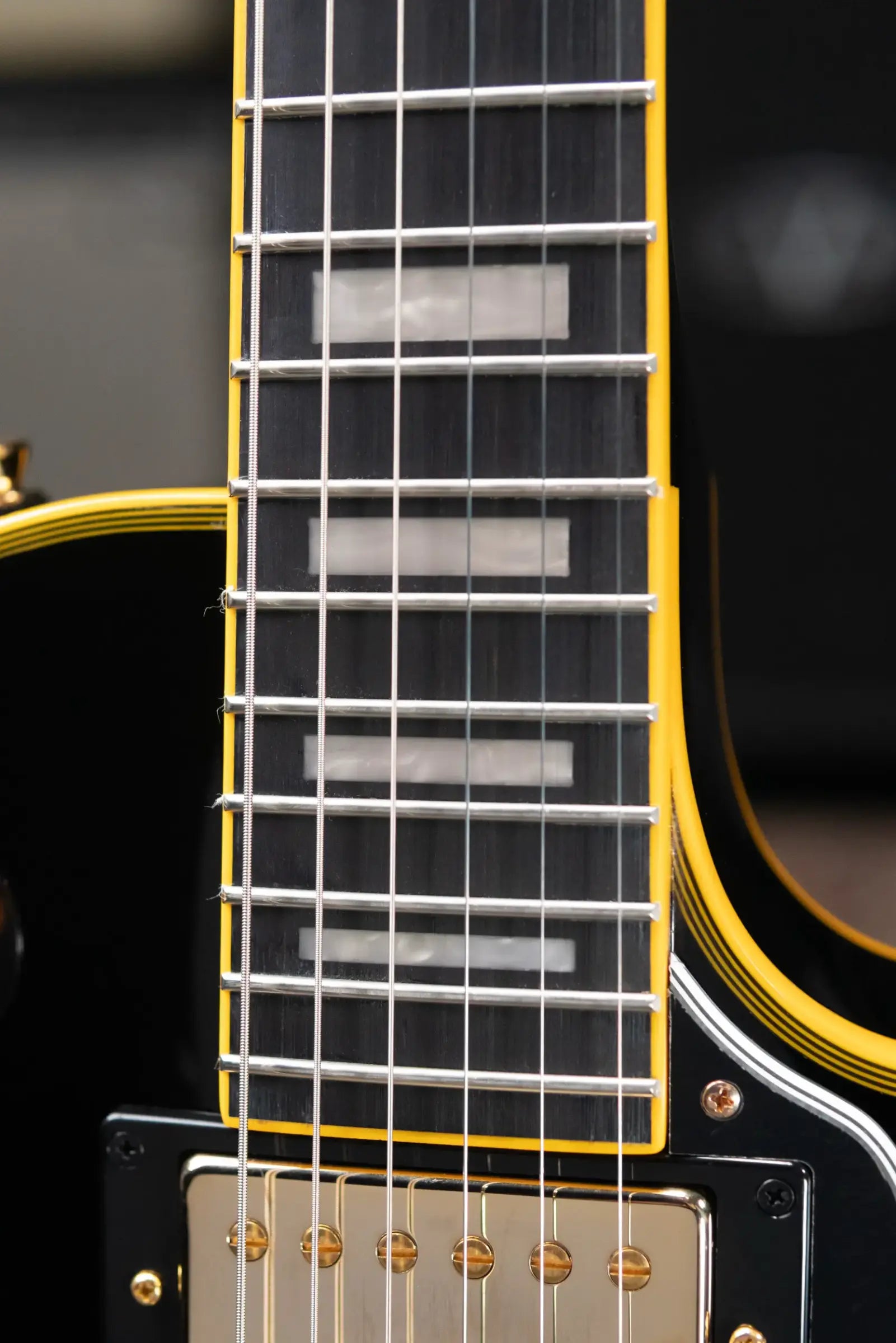 Epiphone Joe Bonamassa 1959 Les Paul Custom Electric Guitar - Antique Ebony with Hardshell Case