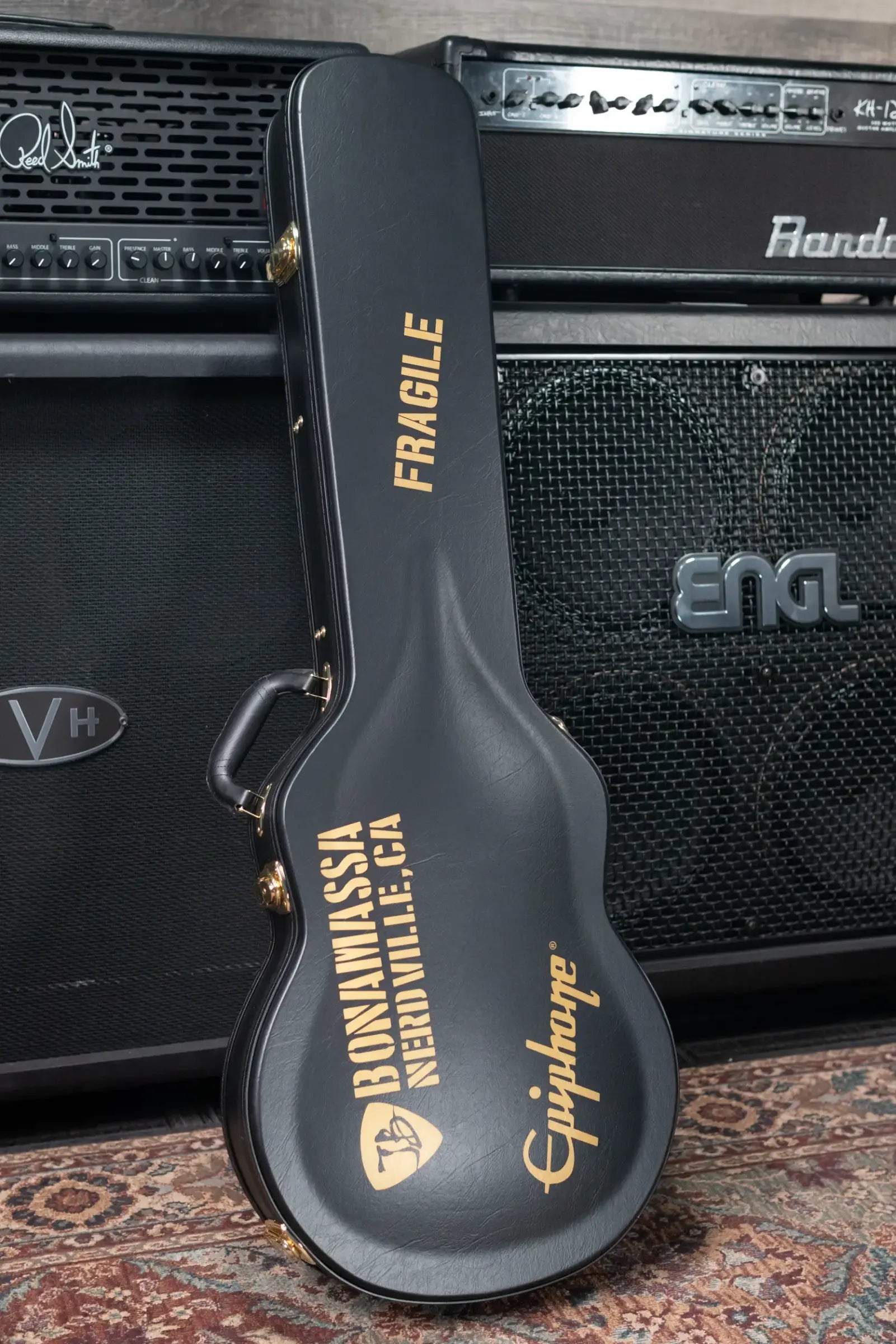 Epiphone Joe Bonamassa 1959 Les Paul Custom Electric Guitar - Antique Ebony with Hardshell Case