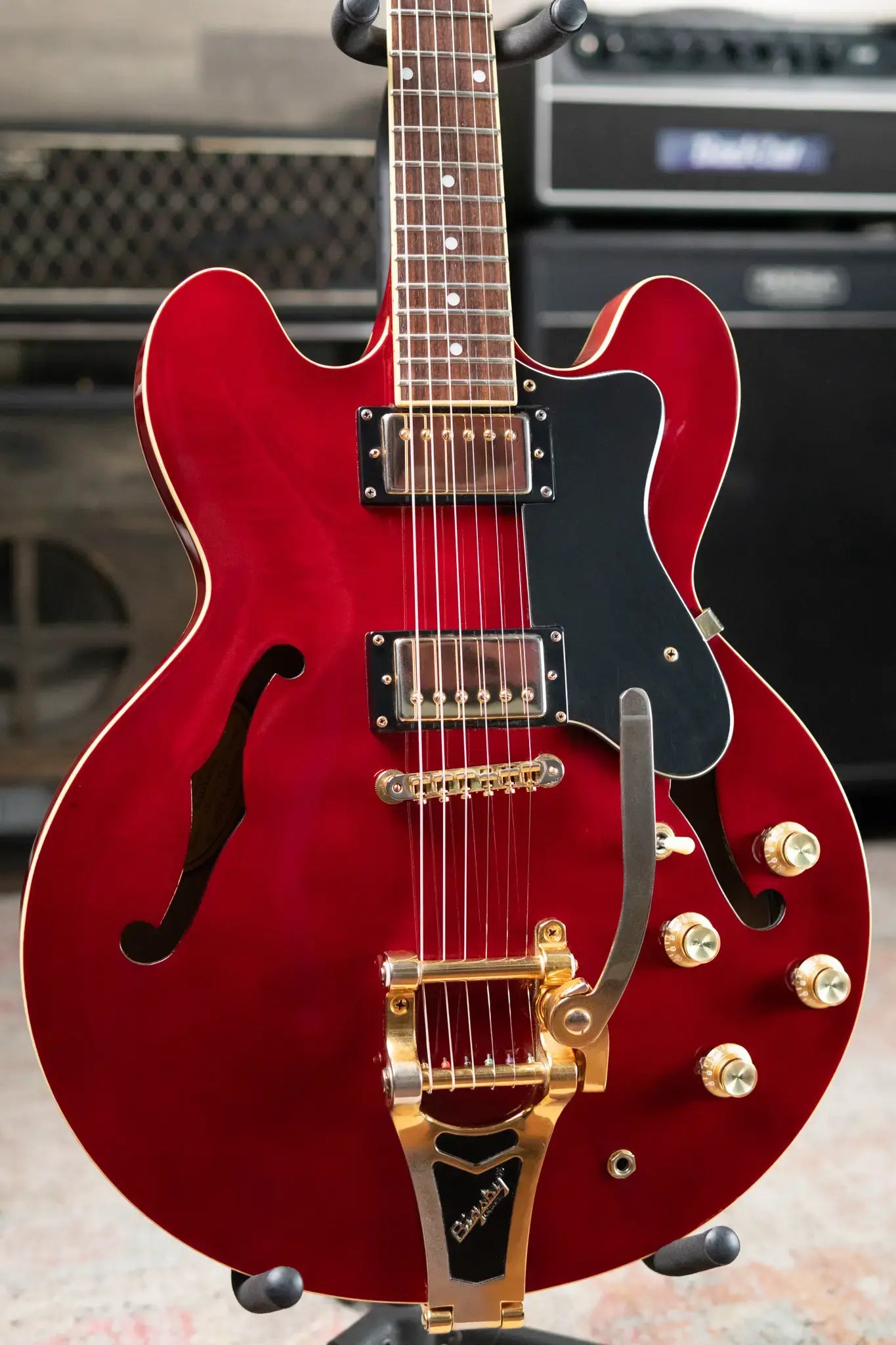 Epiphone Jorma Kaukonen Signature JA-Riviera Semi-Hollow Electric Guitar - Cherry with Hardshell Case - Used