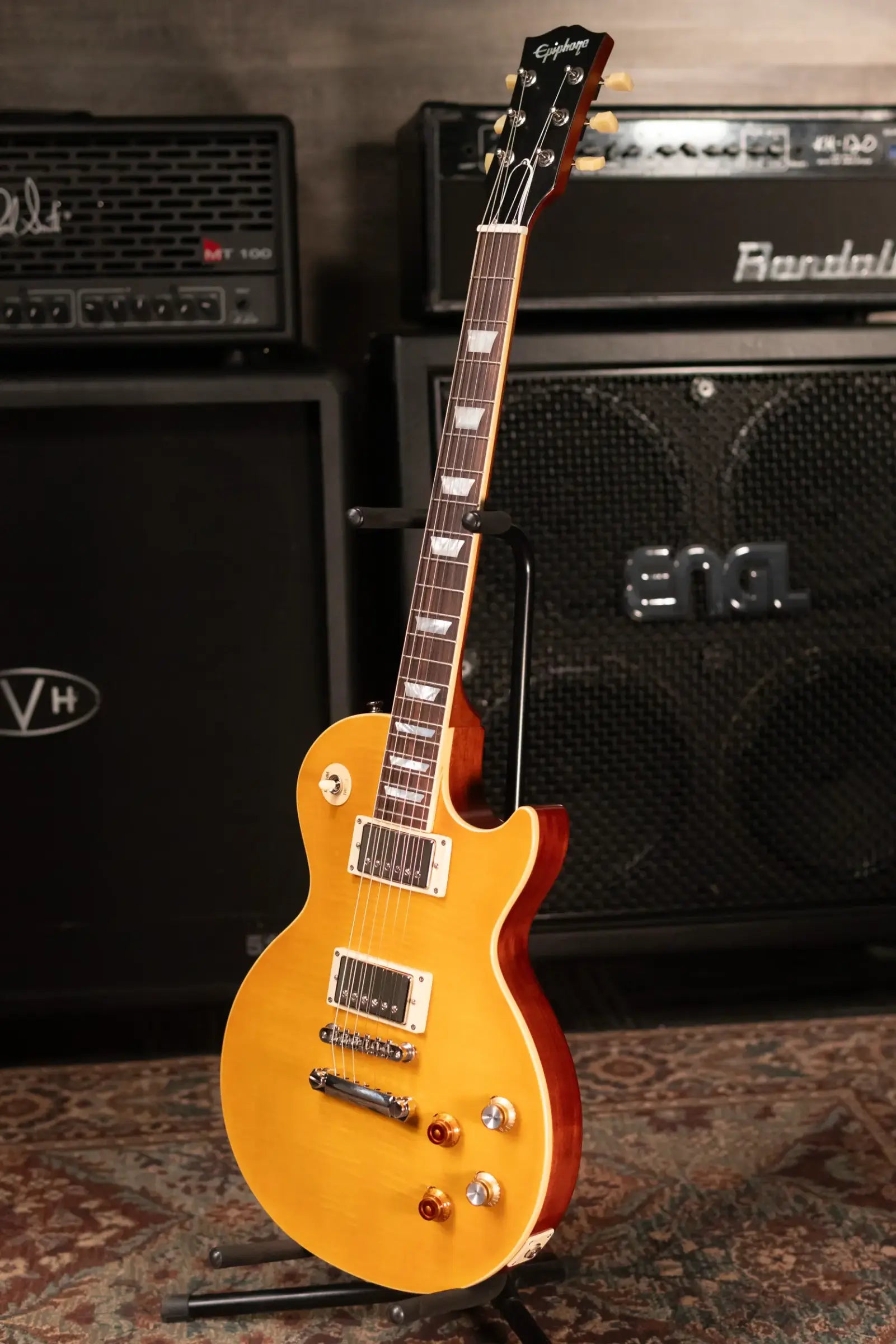 Epiphone Kirk Hammett "Greeny" 1959 Les Paul Standard Greeny Burst with Hardshell Case - Used