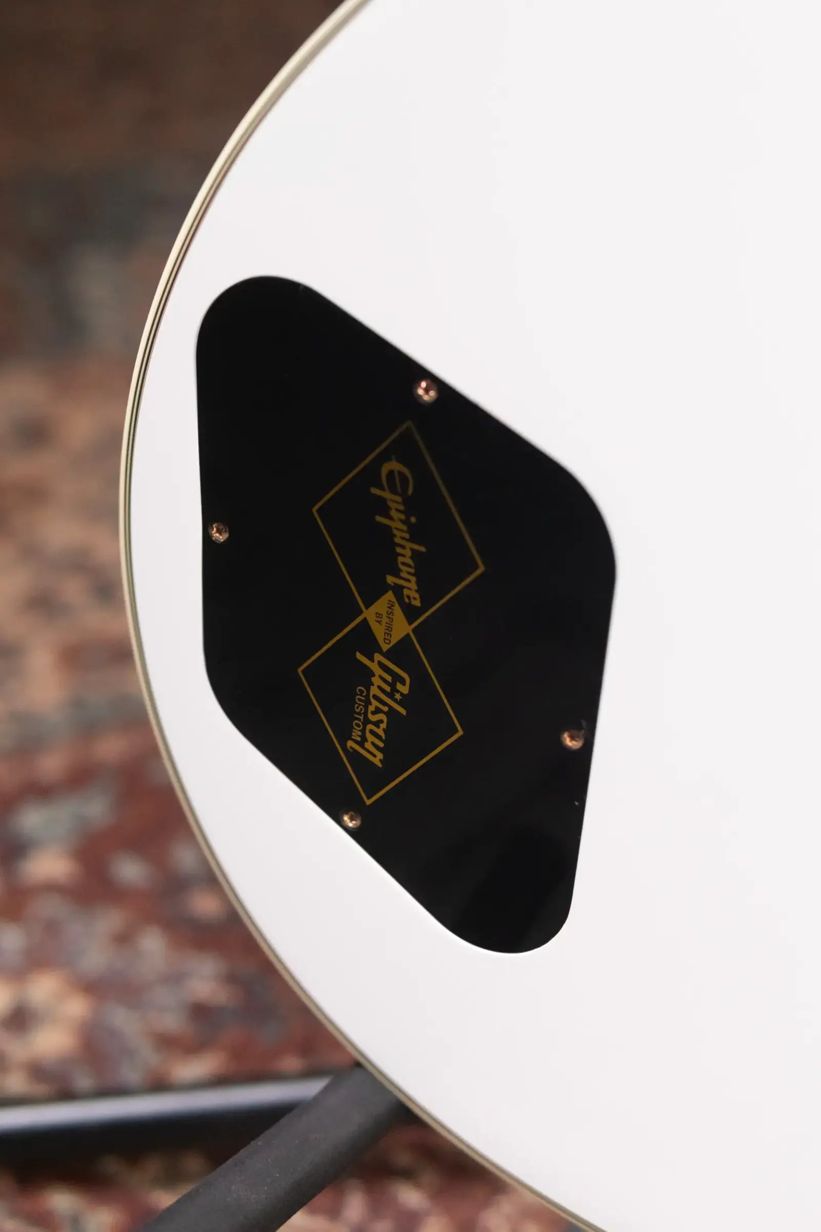 Epiphone Les Paul Custom Electric Guitar - Alpine White with Hardshell Case