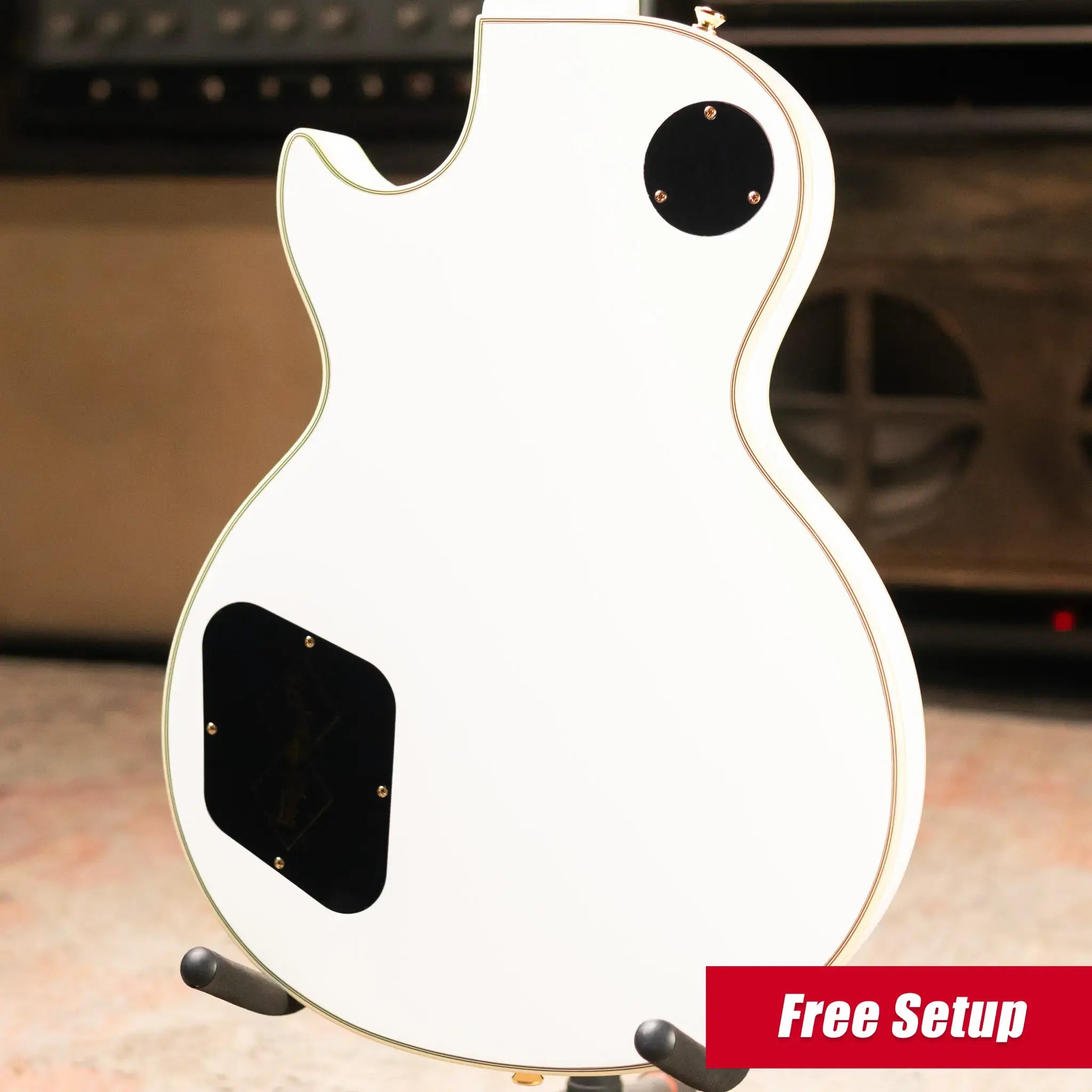 Epiphone Les Paul Custom Electric Guitar - Alpine White with Hardshell Case