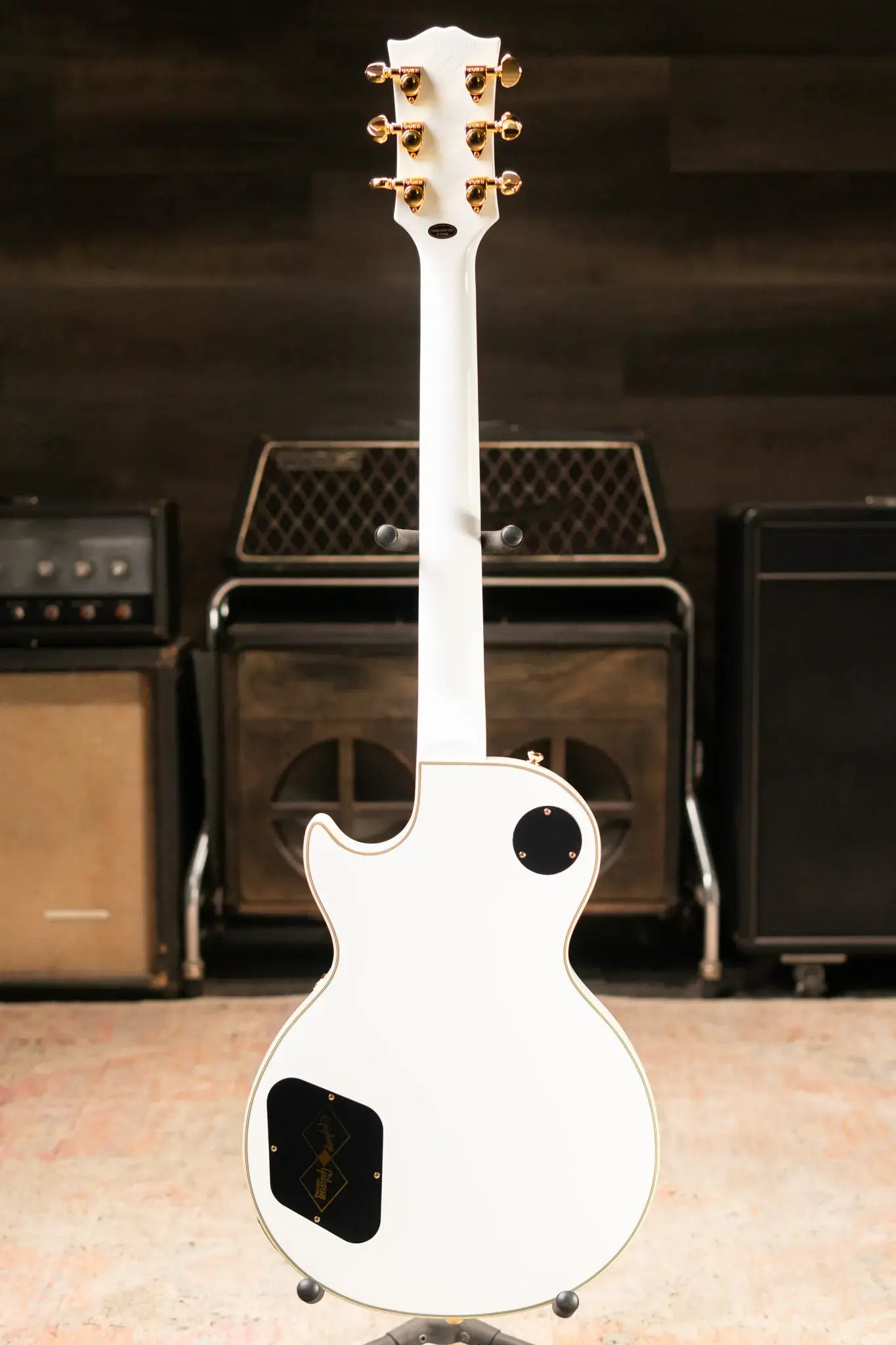 Epiphone Les Paul Custom Electric Guitar - Alpine White with Hardshell Case