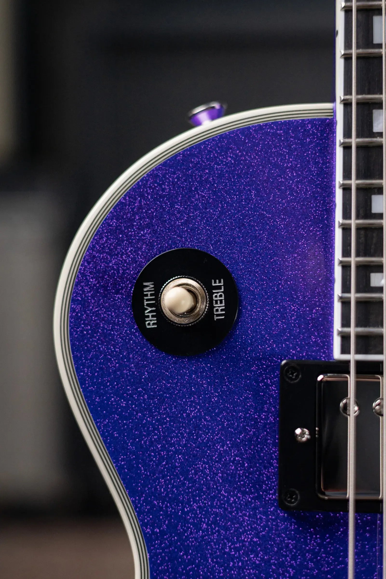 Epiphone Les Paul Custom Electric Guitar - Amethyst Sparkle with Hardshell Case