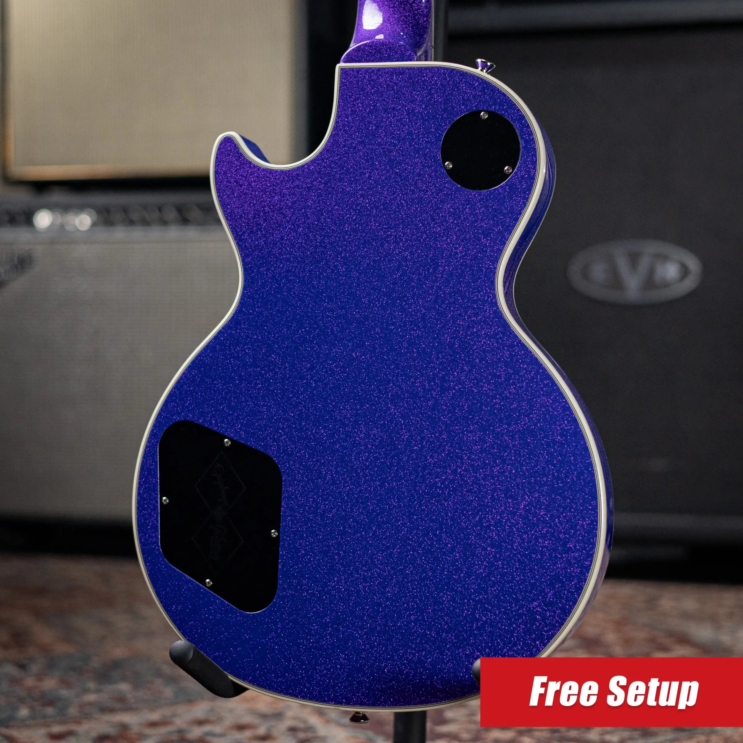 Epiphone Les Paul Custom Electric Guitar - Amethyst Sparkle