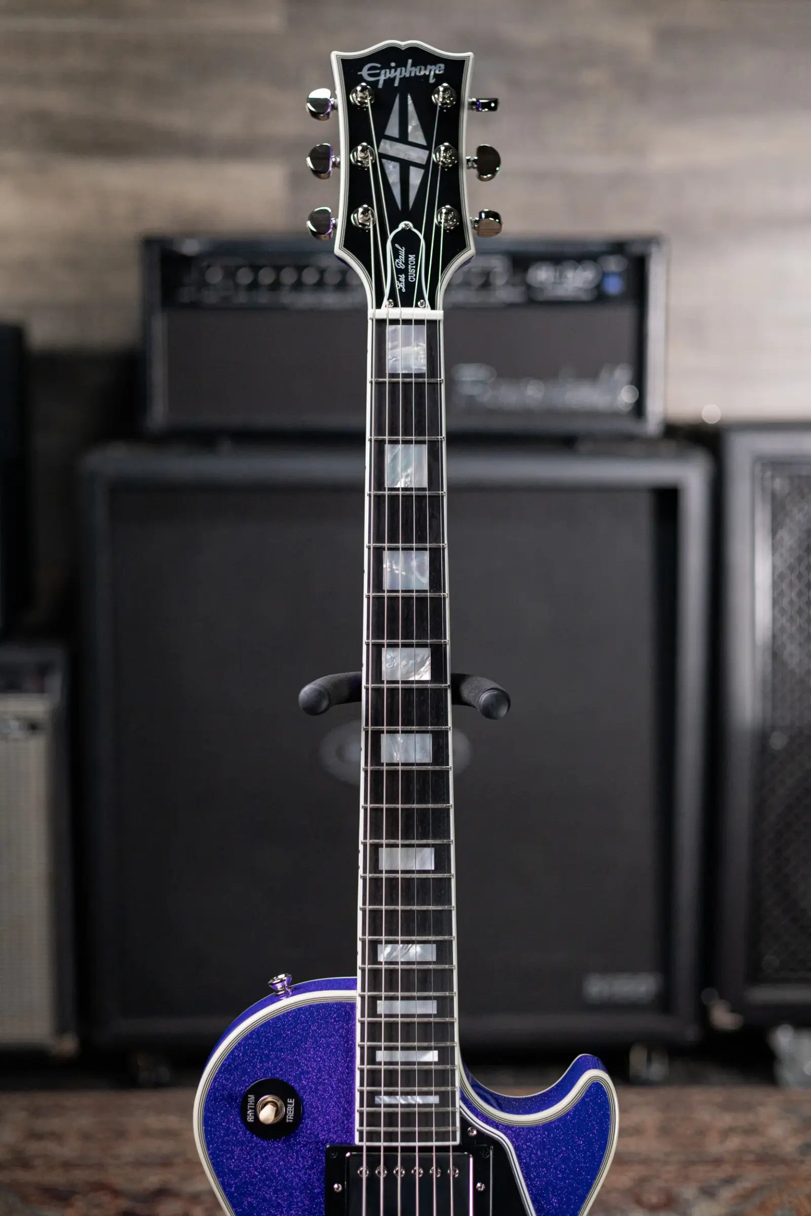 Epiphone Les Paul Custom Electric Guitar - Amethyst Sparkle