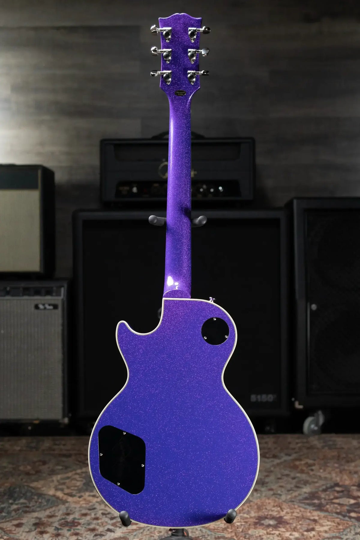 Epiphone Les Paul Custom Electric Guitar - Amethyst Sparkle with Hardshell Case