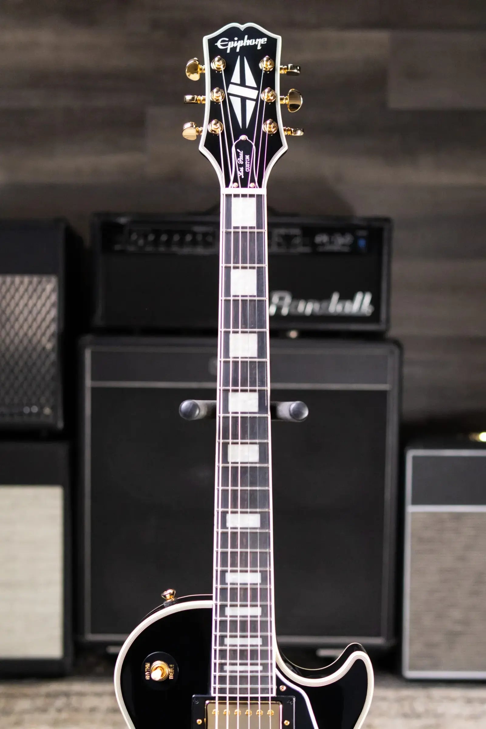 Epiphone Les Paul Custom Electric Guitar - Ebony with Gig Bag