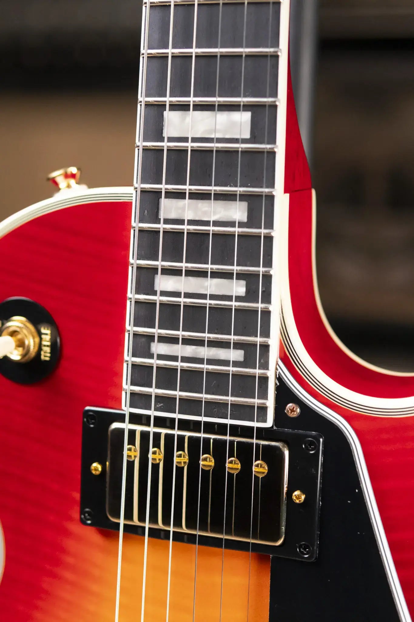 Epiphone Les Paul Custom Electric Guitar - Heritage Cherry Sunburst with Gig Bag